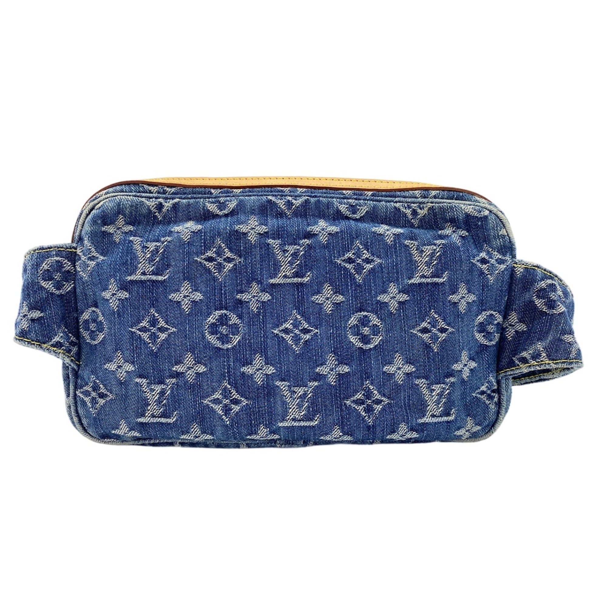 Louis Vuitton Blue Monogram Denim Shoulder Bag (Pre-Owned)