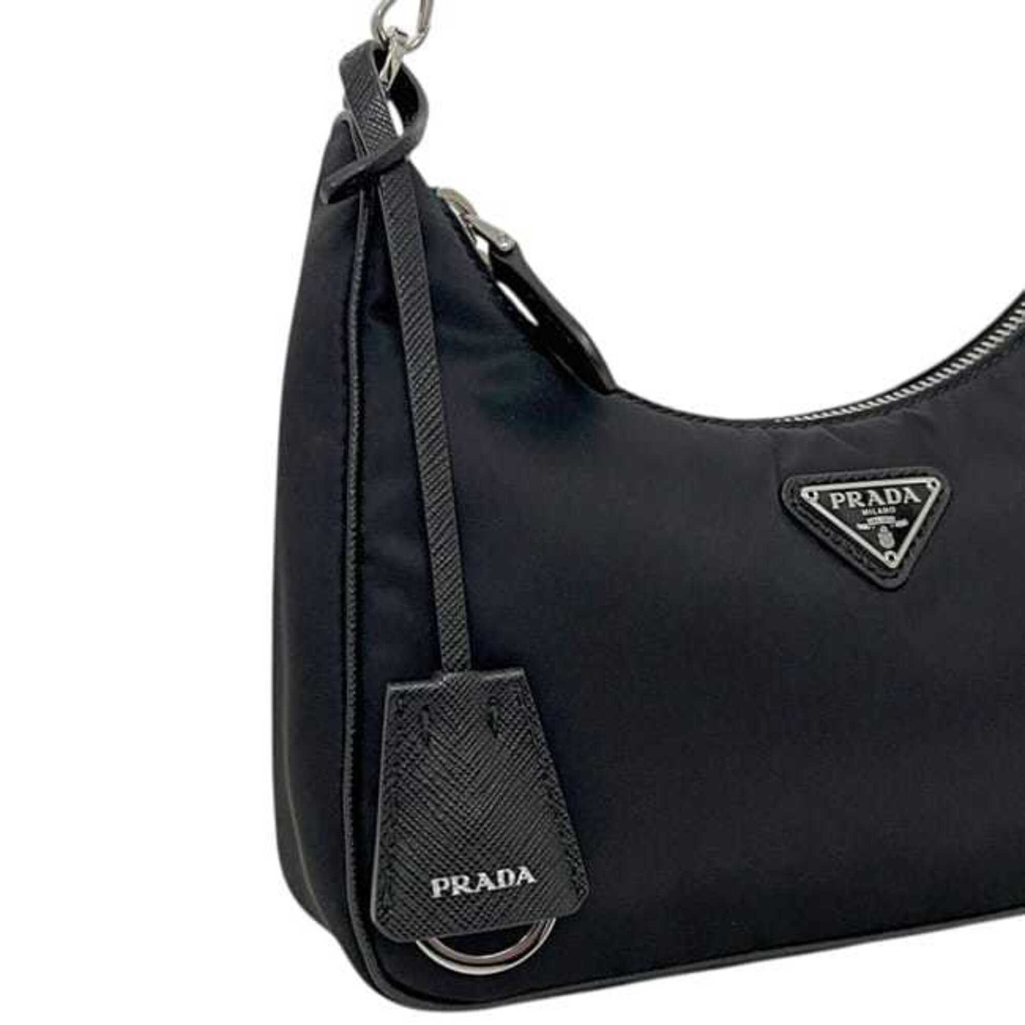 Prada Black Nero Nylon Shoulder Bag (Pre-Owned)