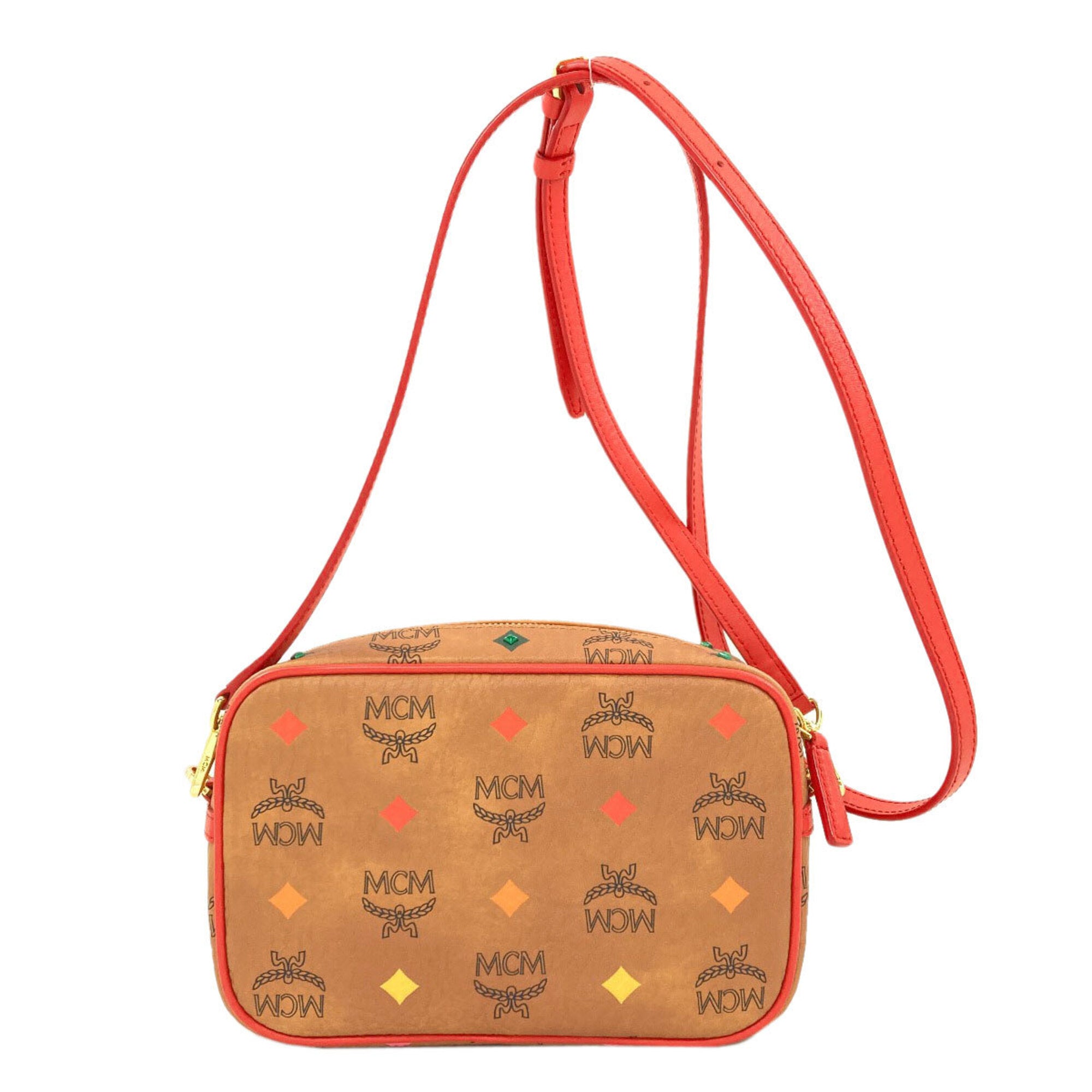 Mcm Brown Pvc Shoulder Bag (Pre-Owned)