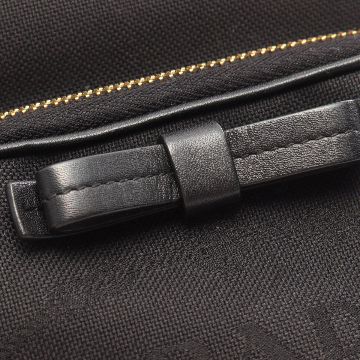 Prada Black Canvas Leather Handbag (Pre-Owned)
