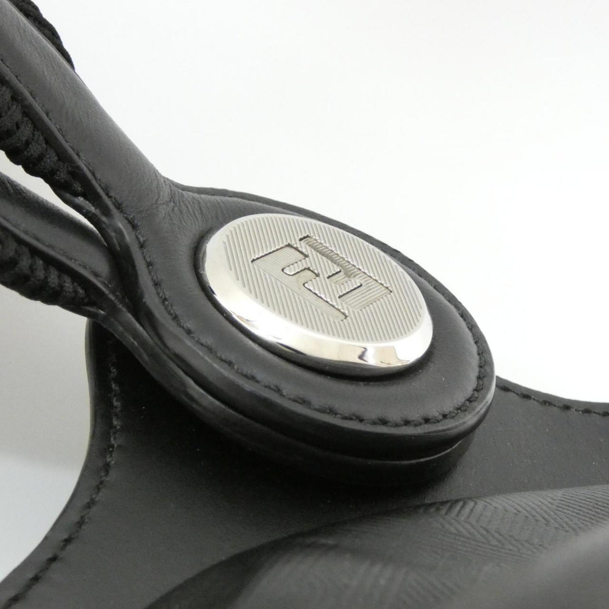 Fendi Black Leather Backpack (Pre-Owned)