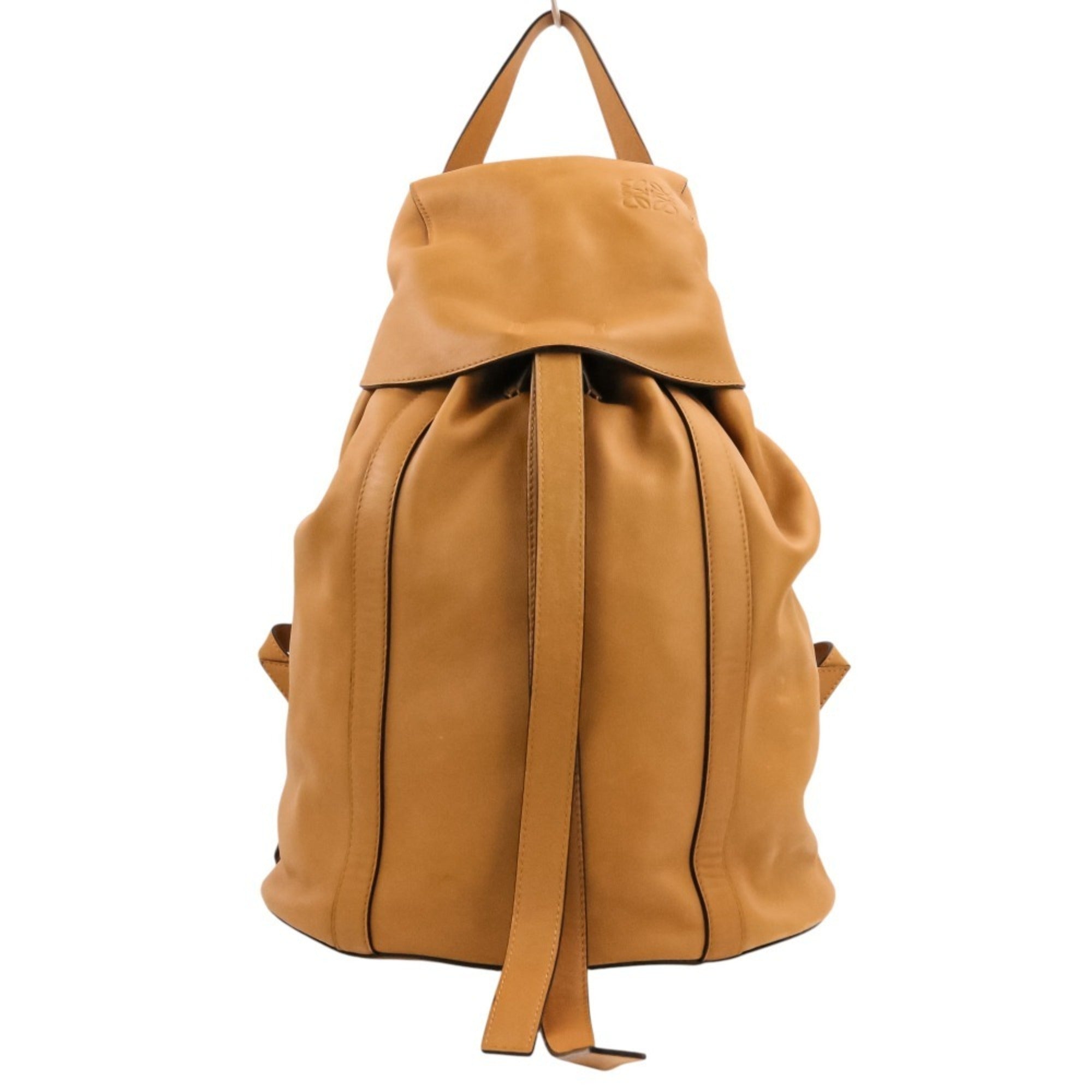 Loewe Brown Camel Leather Backpack (Pre-Owned)