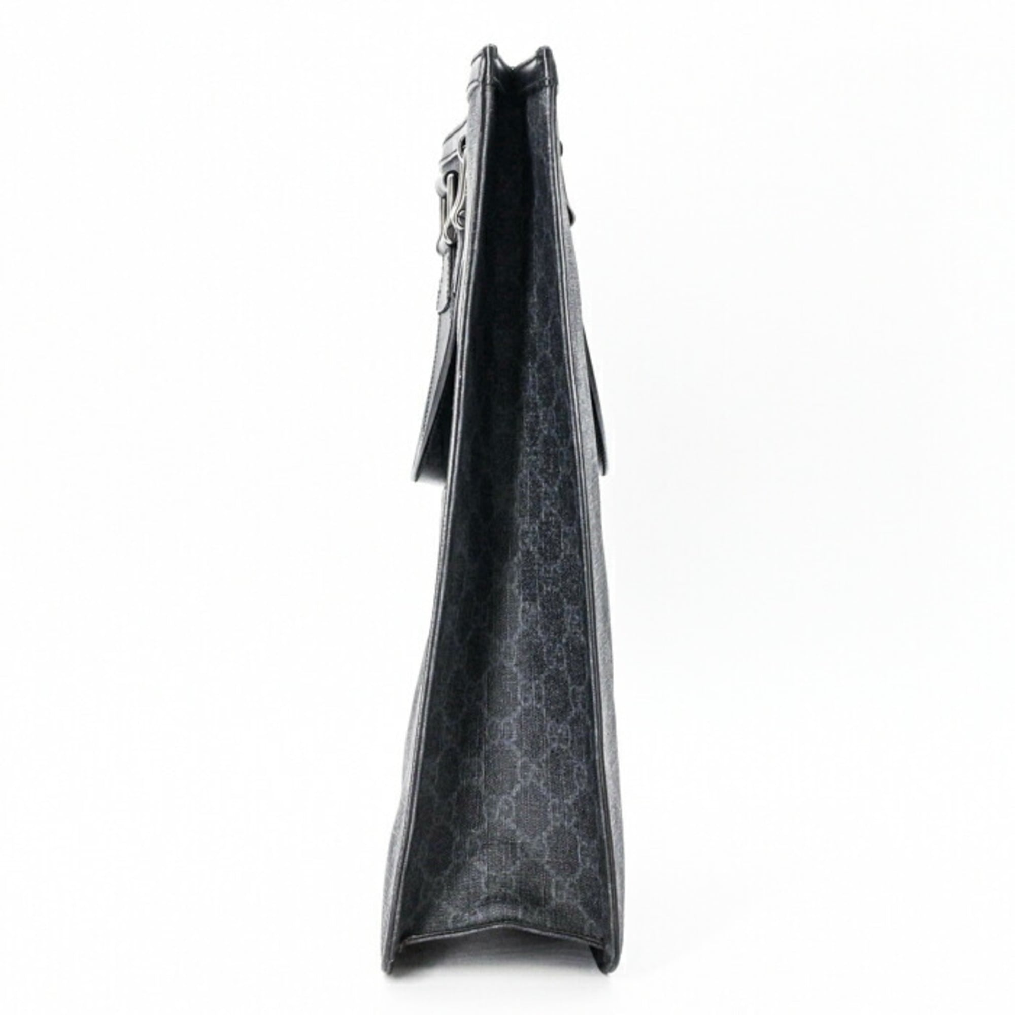 Gucci Gg Plus Black Gg Supreme Leather Tote Bag (Pre-Owned)