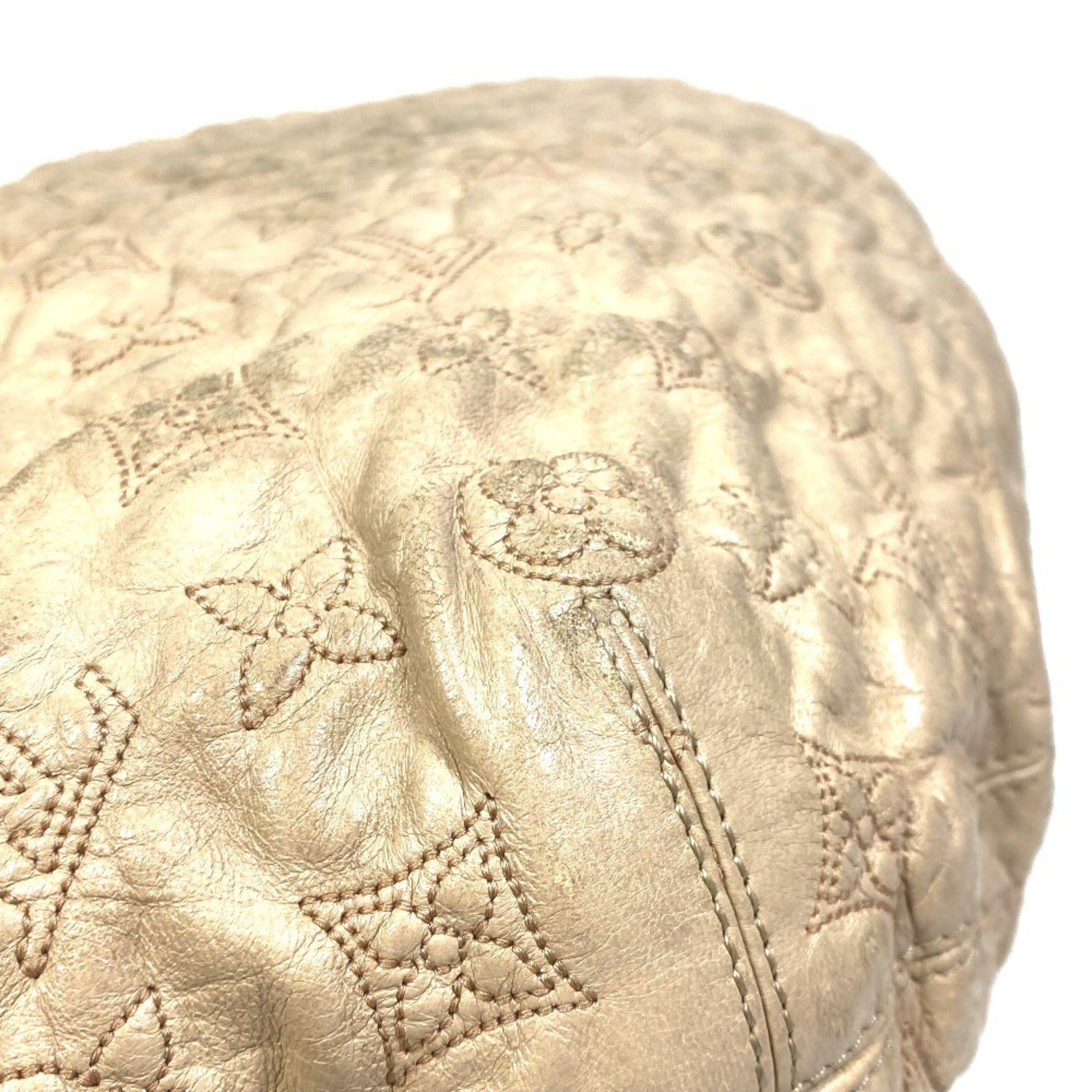 Louis Vuitton Monogram Olympe Beige Ecru Leather Shoulder Bag (Pre-Owned)