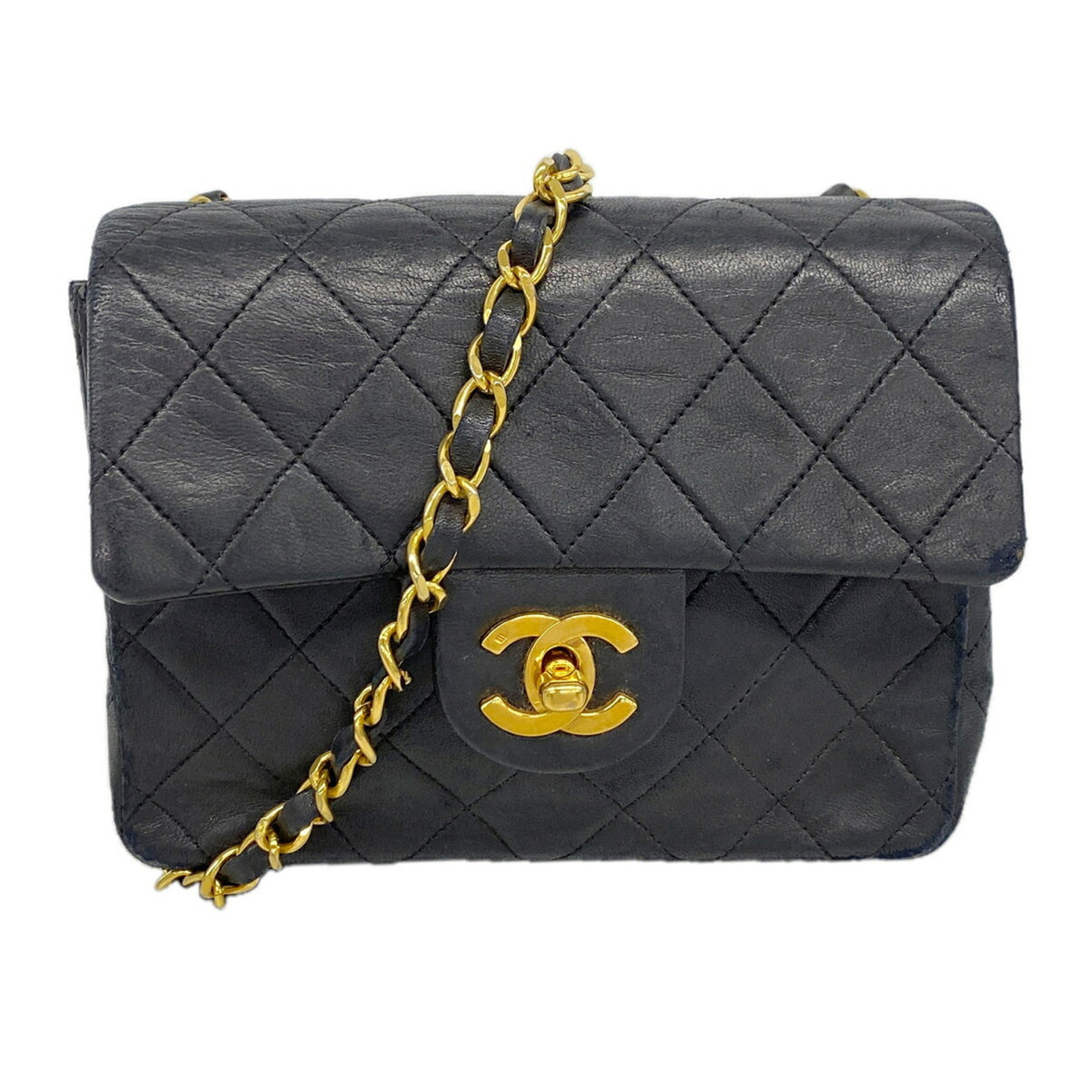 Chanel Black Leather Shoulder Bag (Pre-Owned)