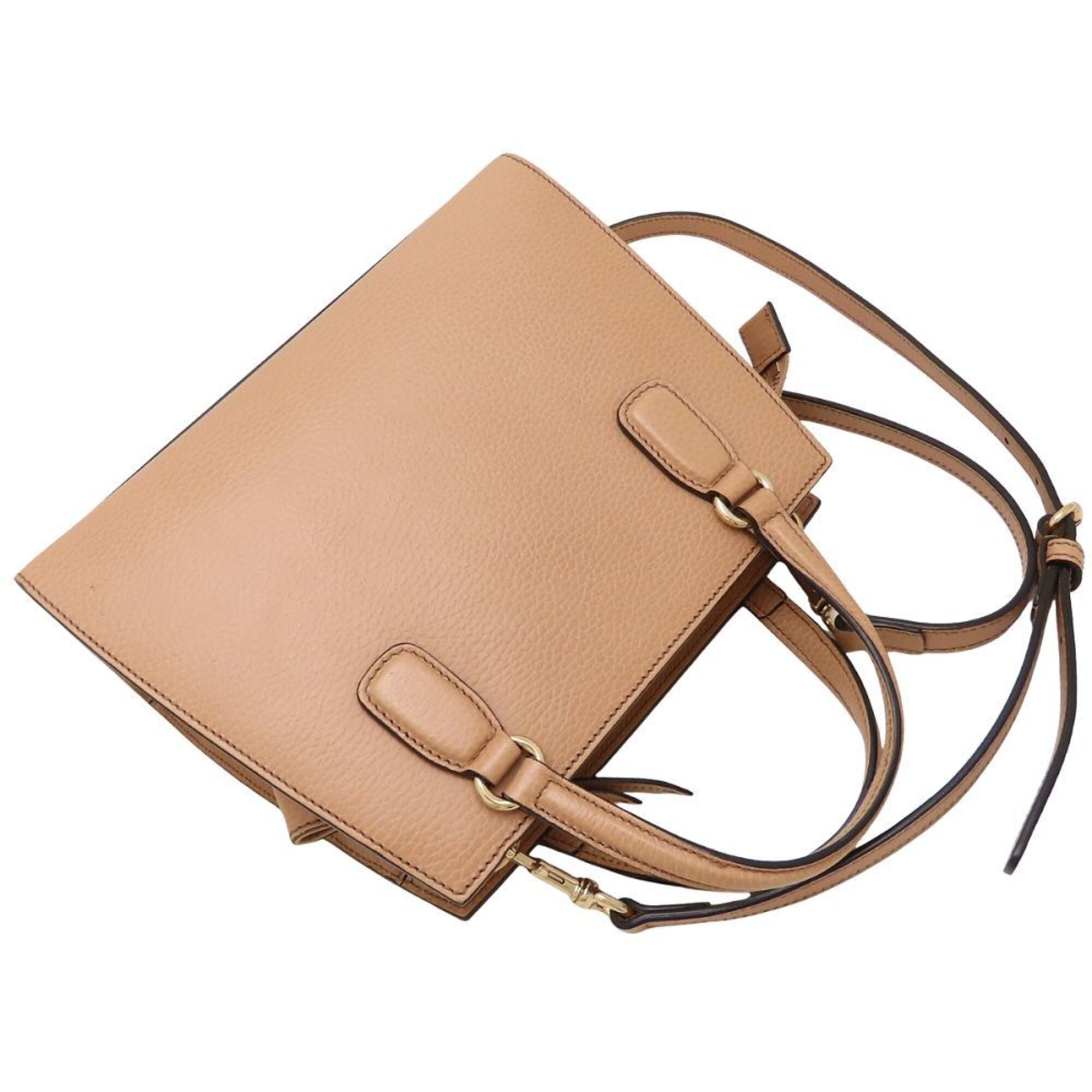 Gucci Beige Leather Handbag (Pre-Owned)
