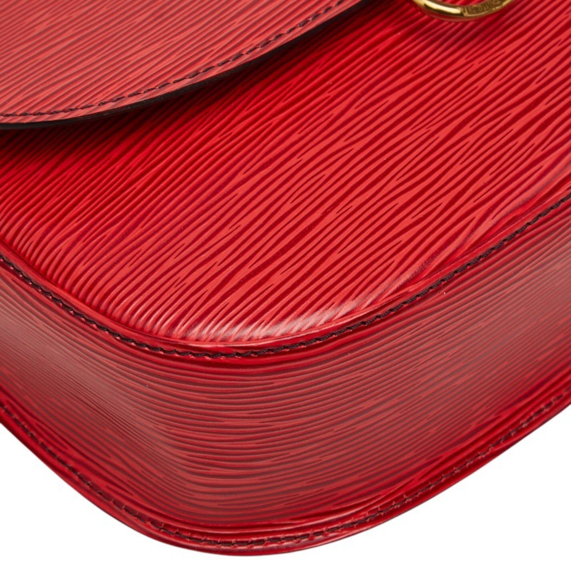 Louis Vuitton Castilian Red Leather Shoulder Bag (Pre-Owned)