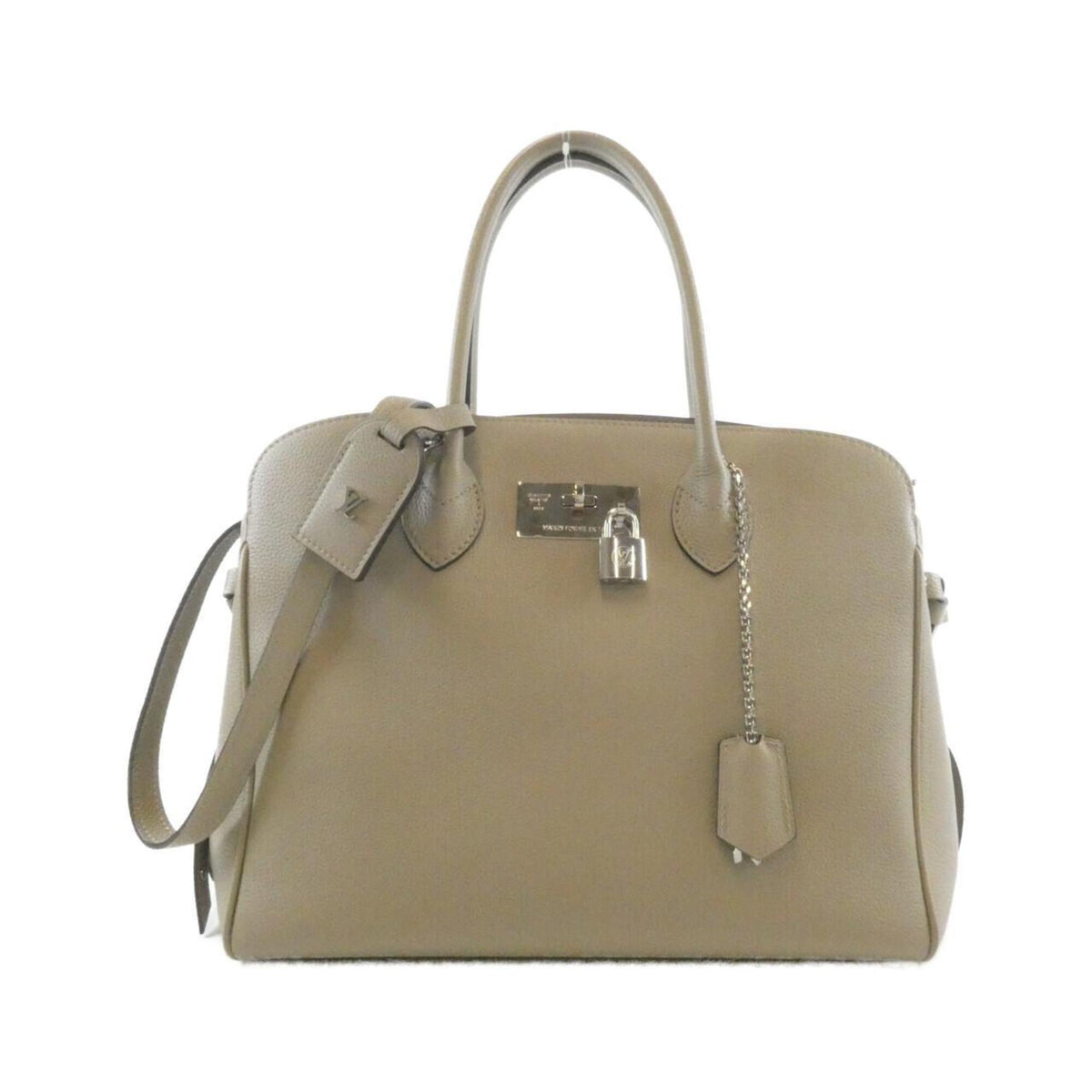 Louis Vuitton Beige Tourterelle Leather Handbag (Pre-Owned)