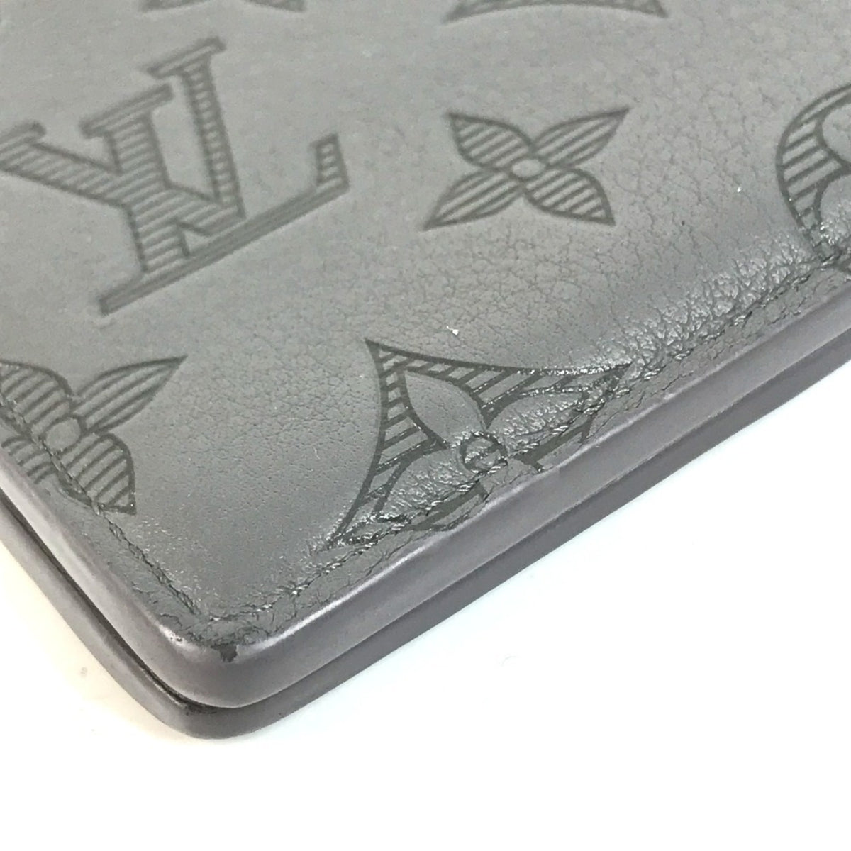 Louis Vuitton Monogram Shadow Gray Monogram Shadow Wallet (Bi-Fold) (Pre-Owned)