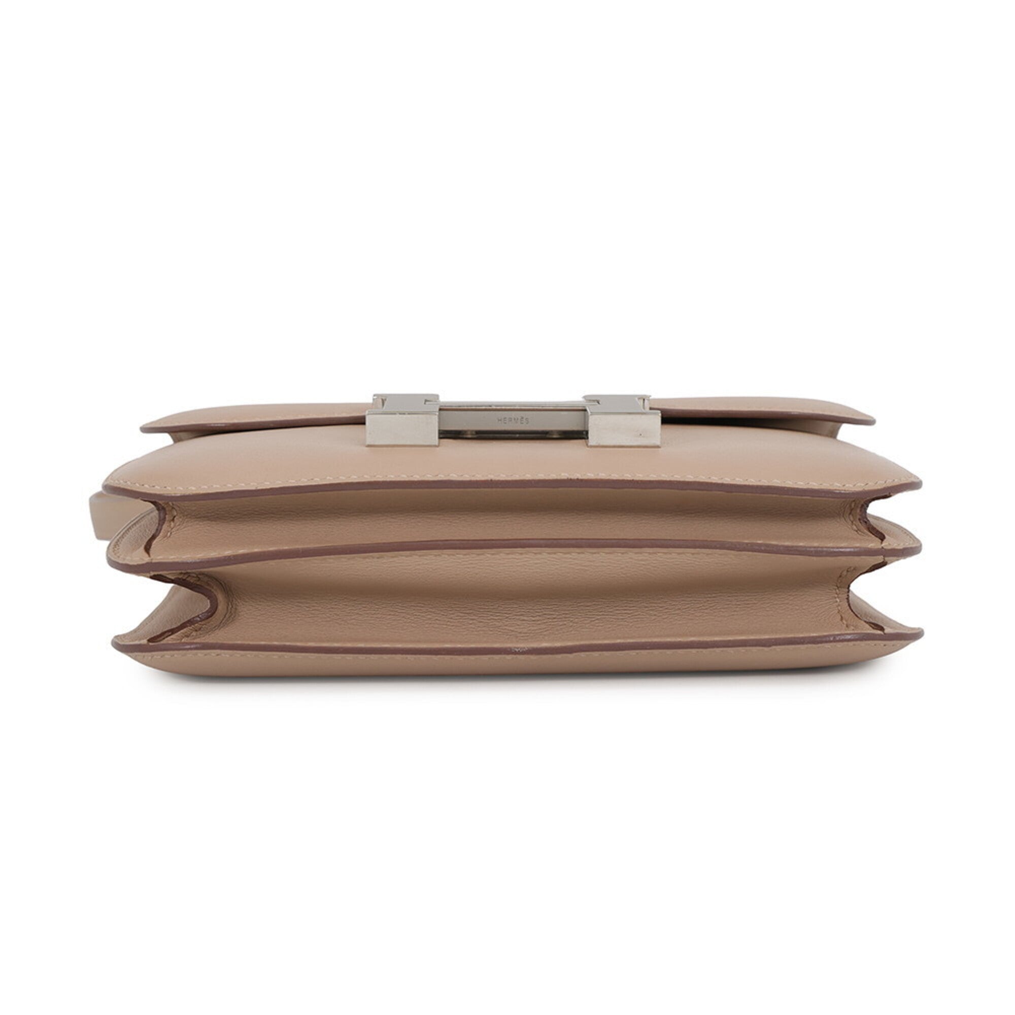 Hermes Argile Swift Leather Shoulder Bag (Pre-Owned)