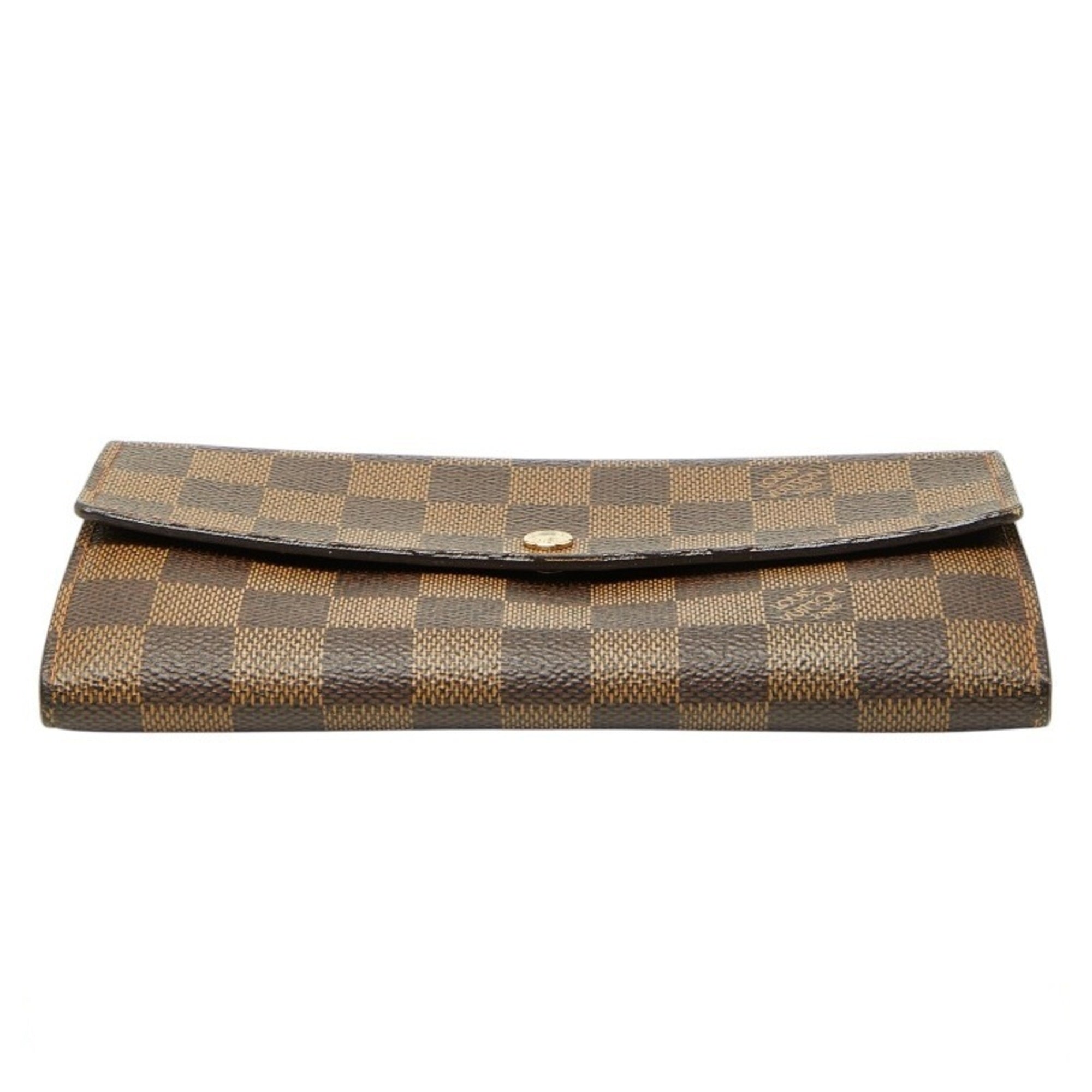 Louis Vuitton Brown Damier Canvas Pvc Long Wallet (Bi-Fold) (Pre-Owned)