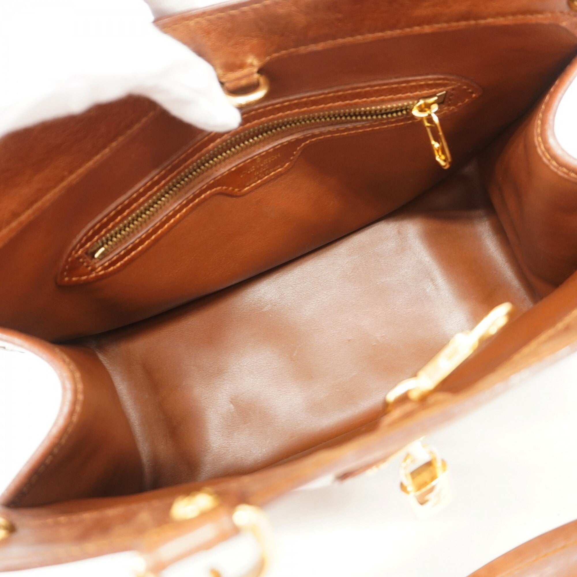 Louis Vuitton Blanc Brown Handbag (Pre-Owned)