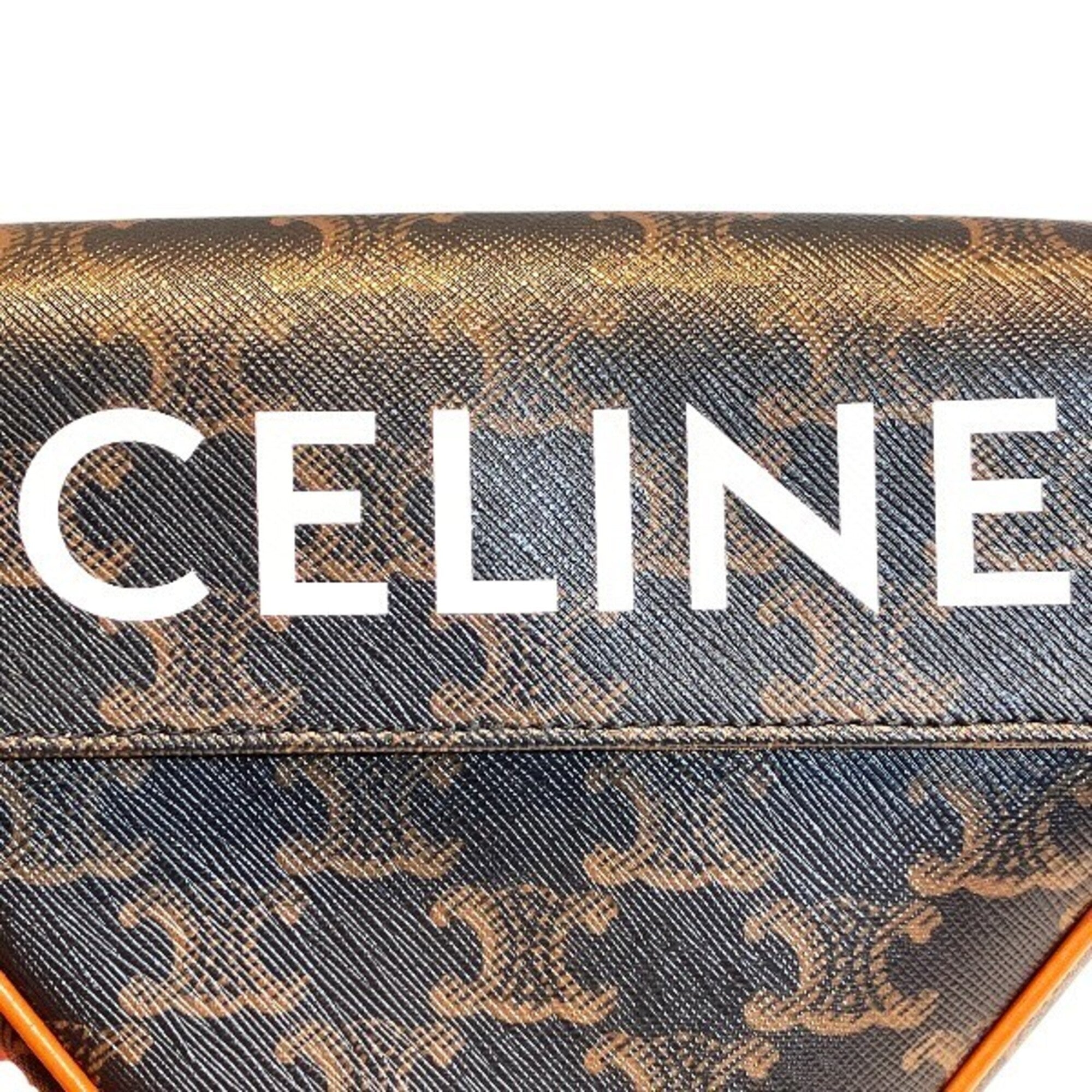Celine Brown Leather Shoulder Bag (Pre-Owned)