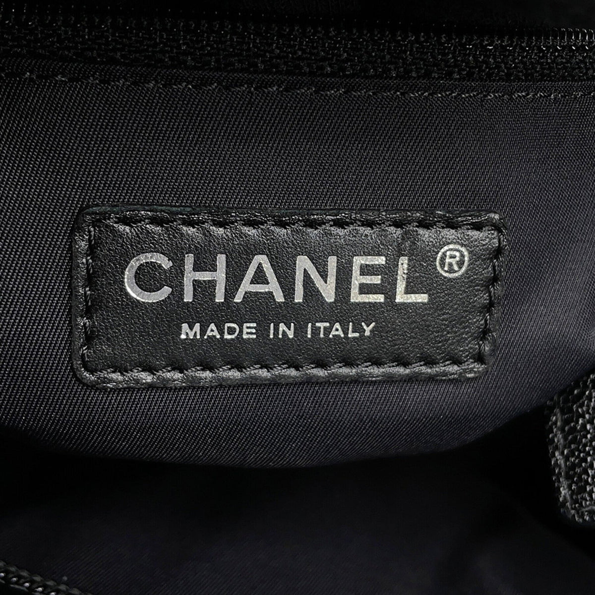Chanel Matelasse Black Pvc Leather Handbag Tote Bag (Pre-Owned)