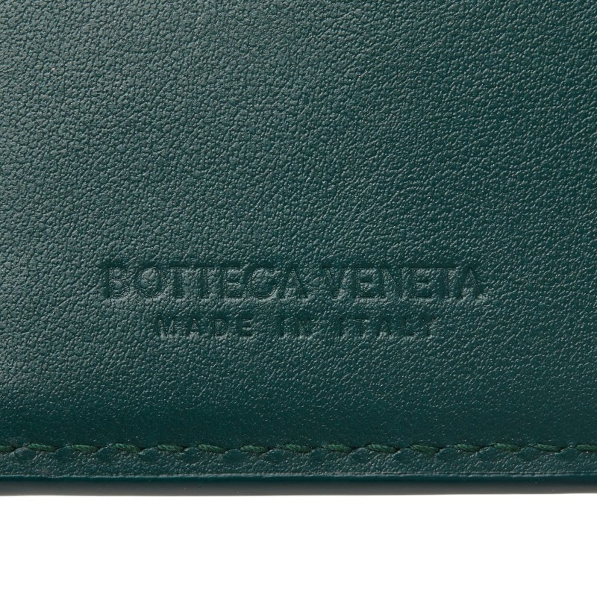 Bottega Veneta Green Leather Wallet (Bi-Fold) (Pre-Owned)