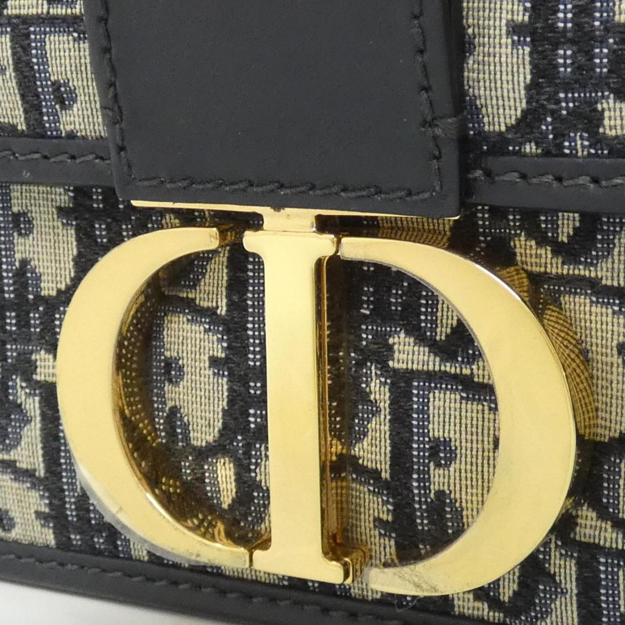 Christian Dior Blue Canvas Shoulder Bag (Pre-Owned)