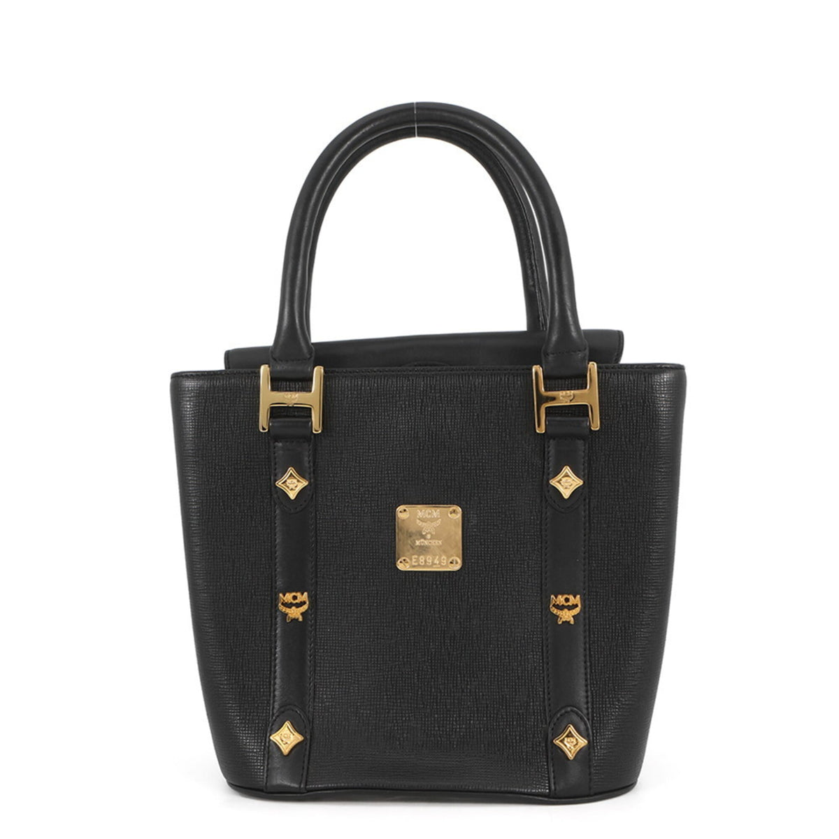 Mcm Black Leather Handbag (Pre-Owned)