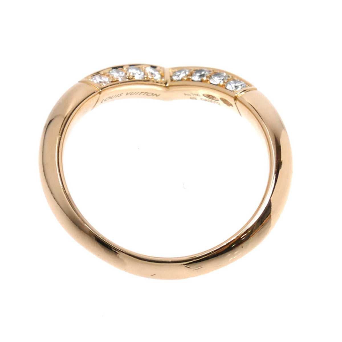 Louis Vuitton Pink Gold (18K) Band Ring (Pre-Owned)
