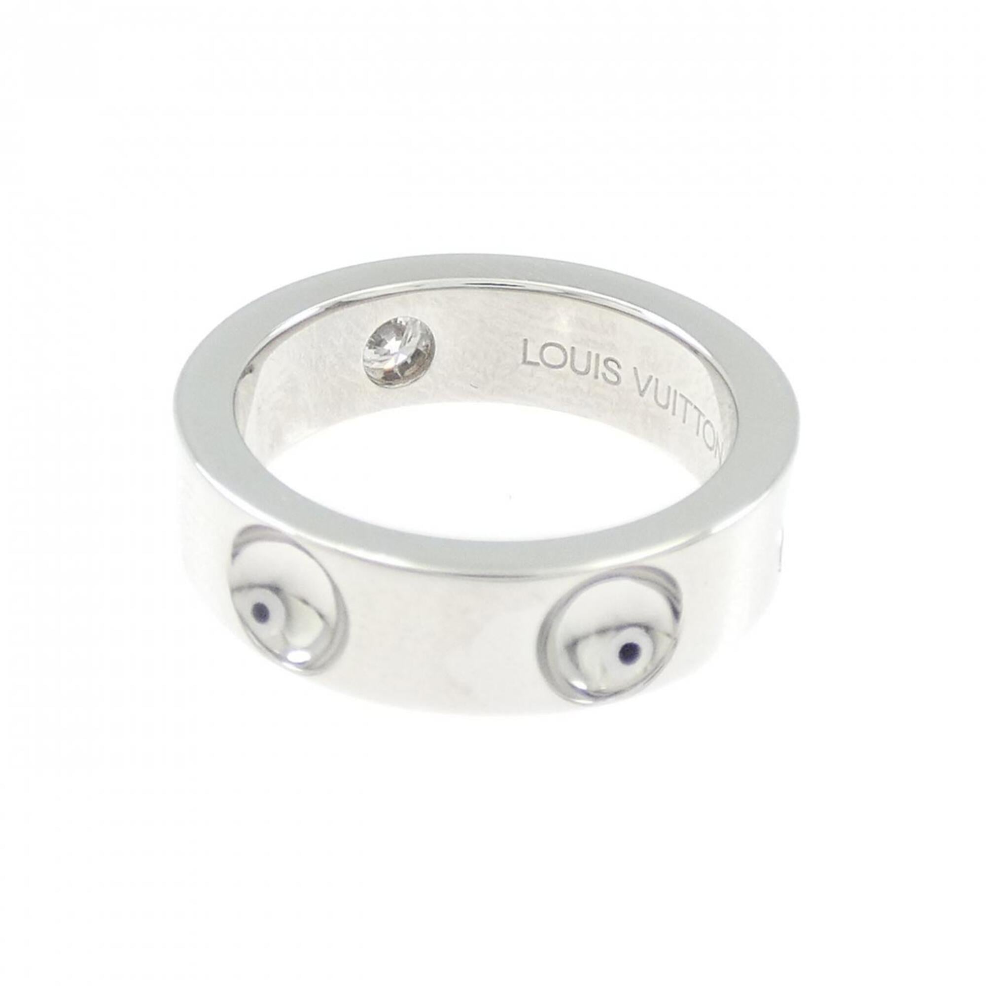 Louis Vuitton Platinum Platinum 950 Band Ring (Pre-Owned)