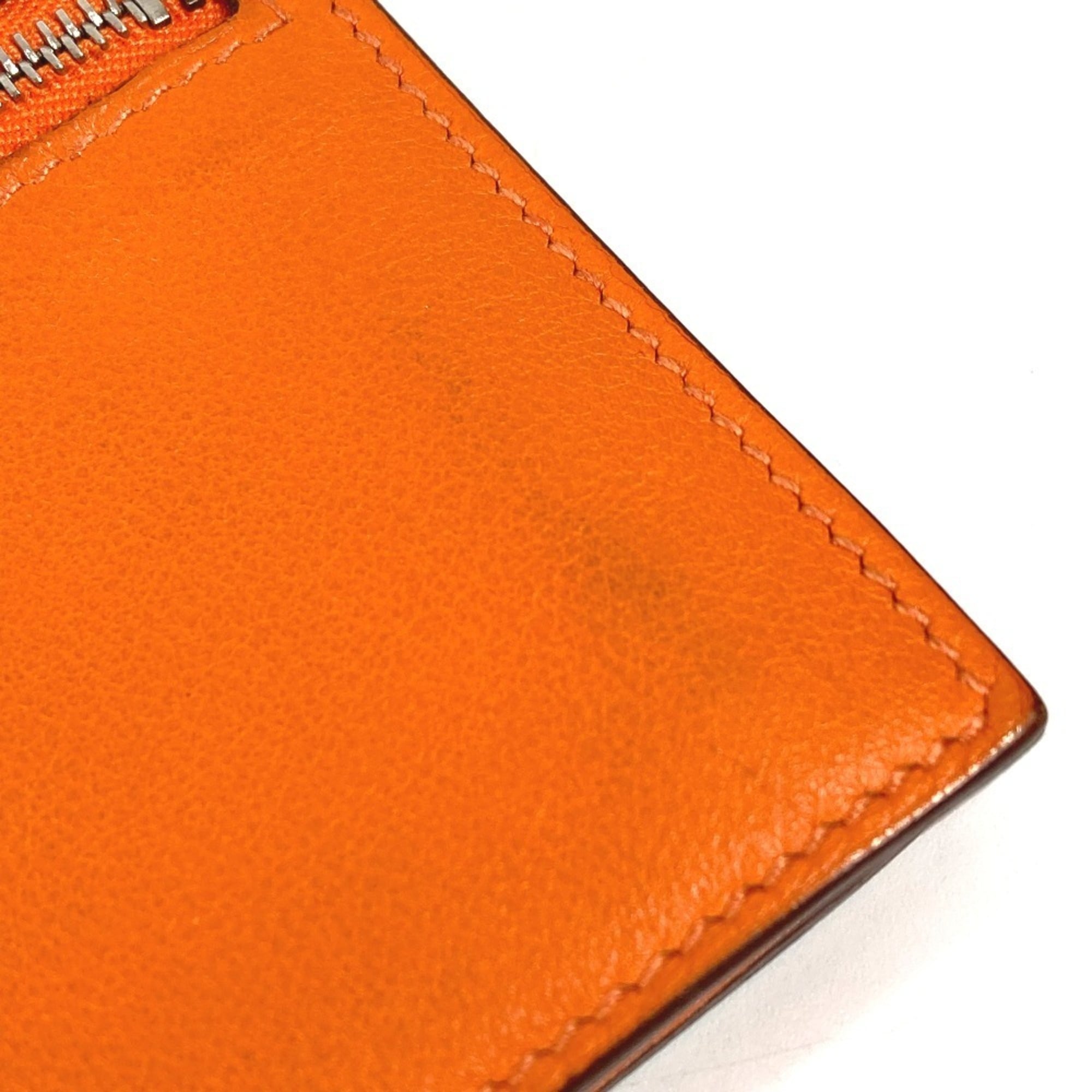Hermes Orange Swift Leather Wallet (Bi-Fold) (Pre-Owned)