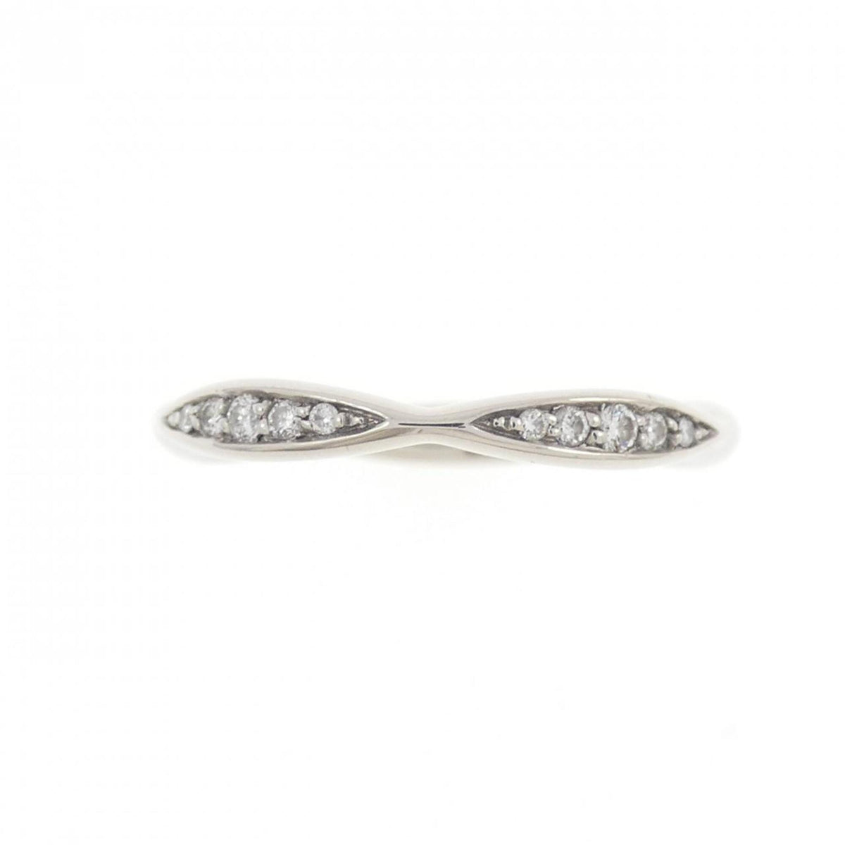 Chanel Platinum 950 Band Ring (Pre-Owned)