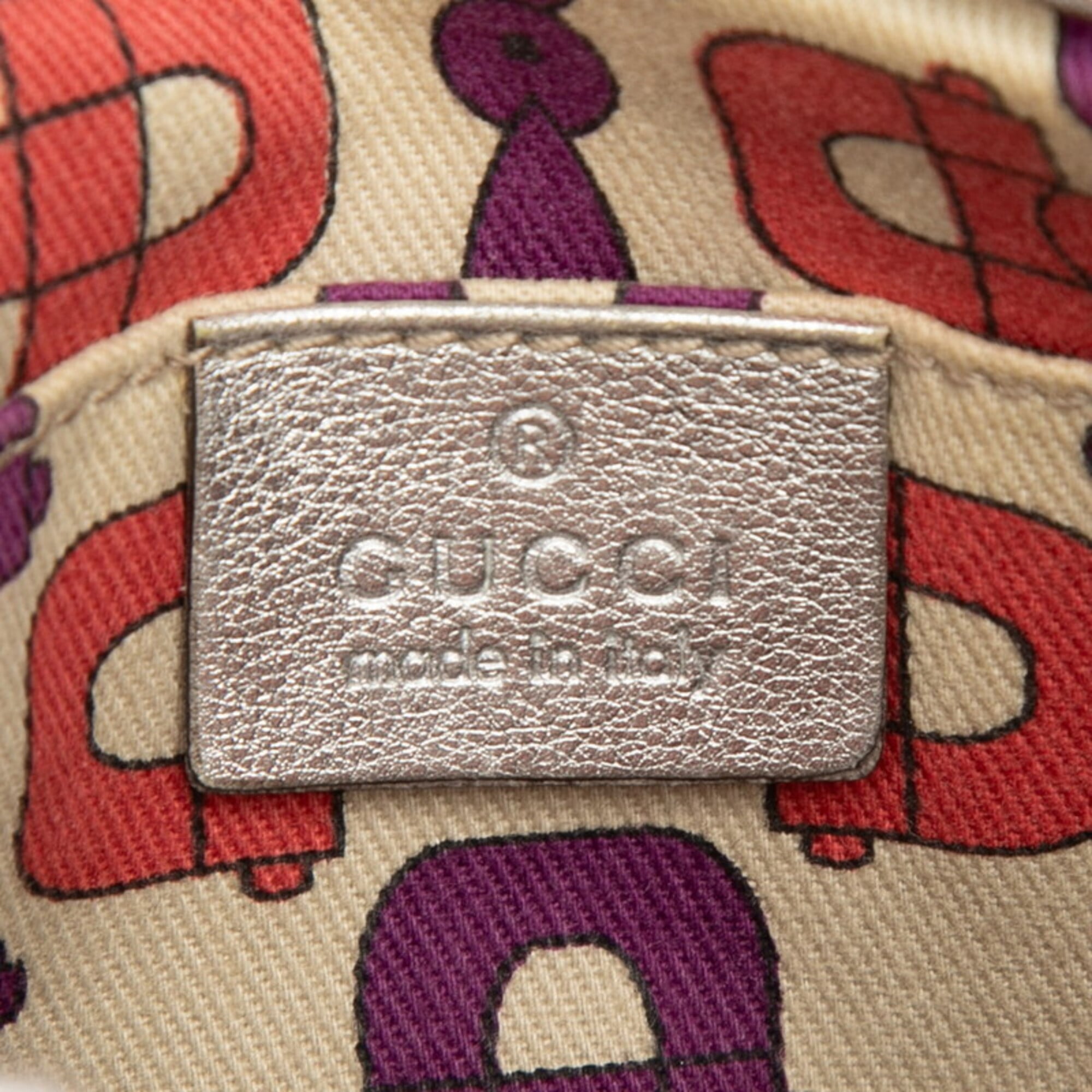 Gucci Silver Leather Handbag (Pre-Owned)