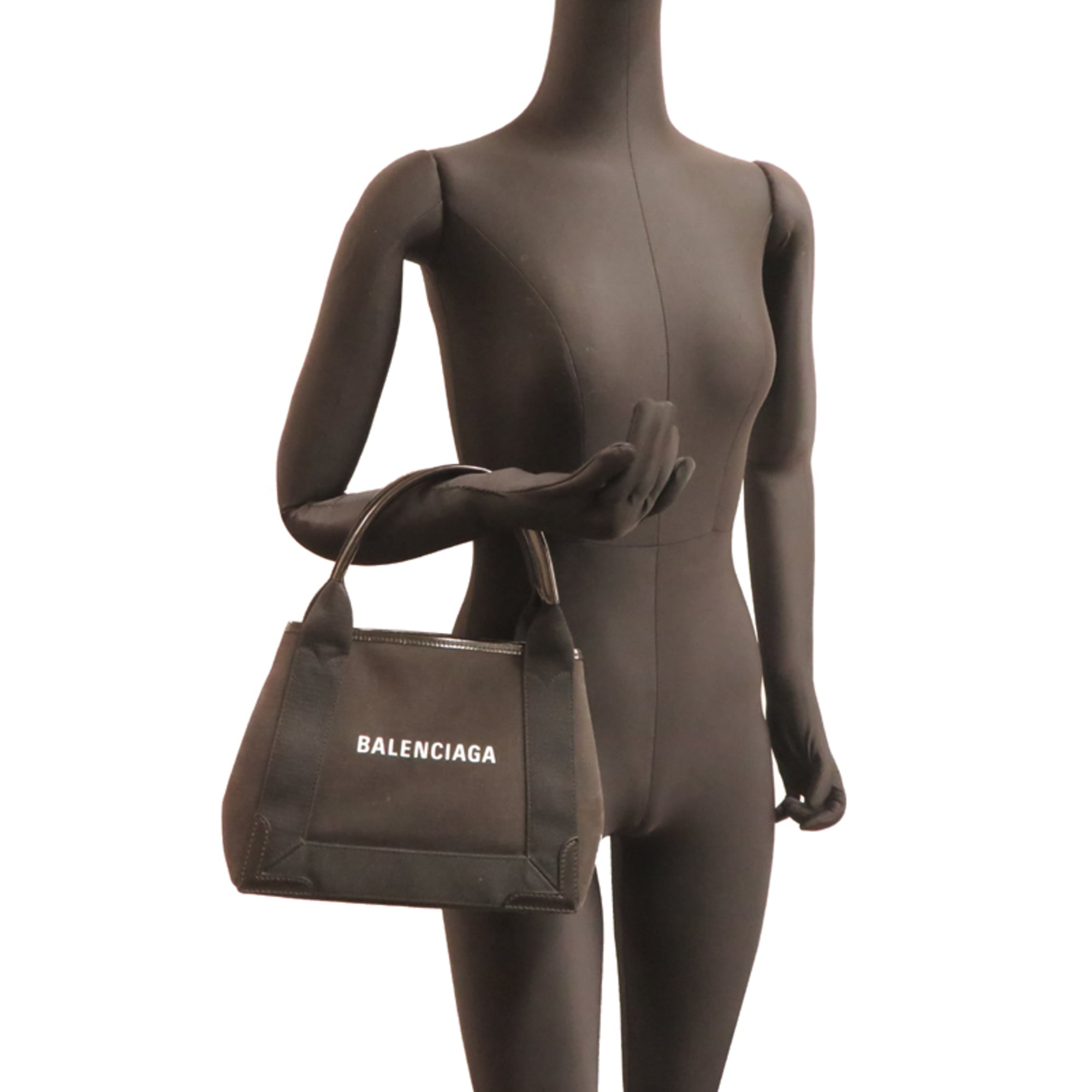 Balenciaga Black Canvas Leather Handbag (Pre-Owned)