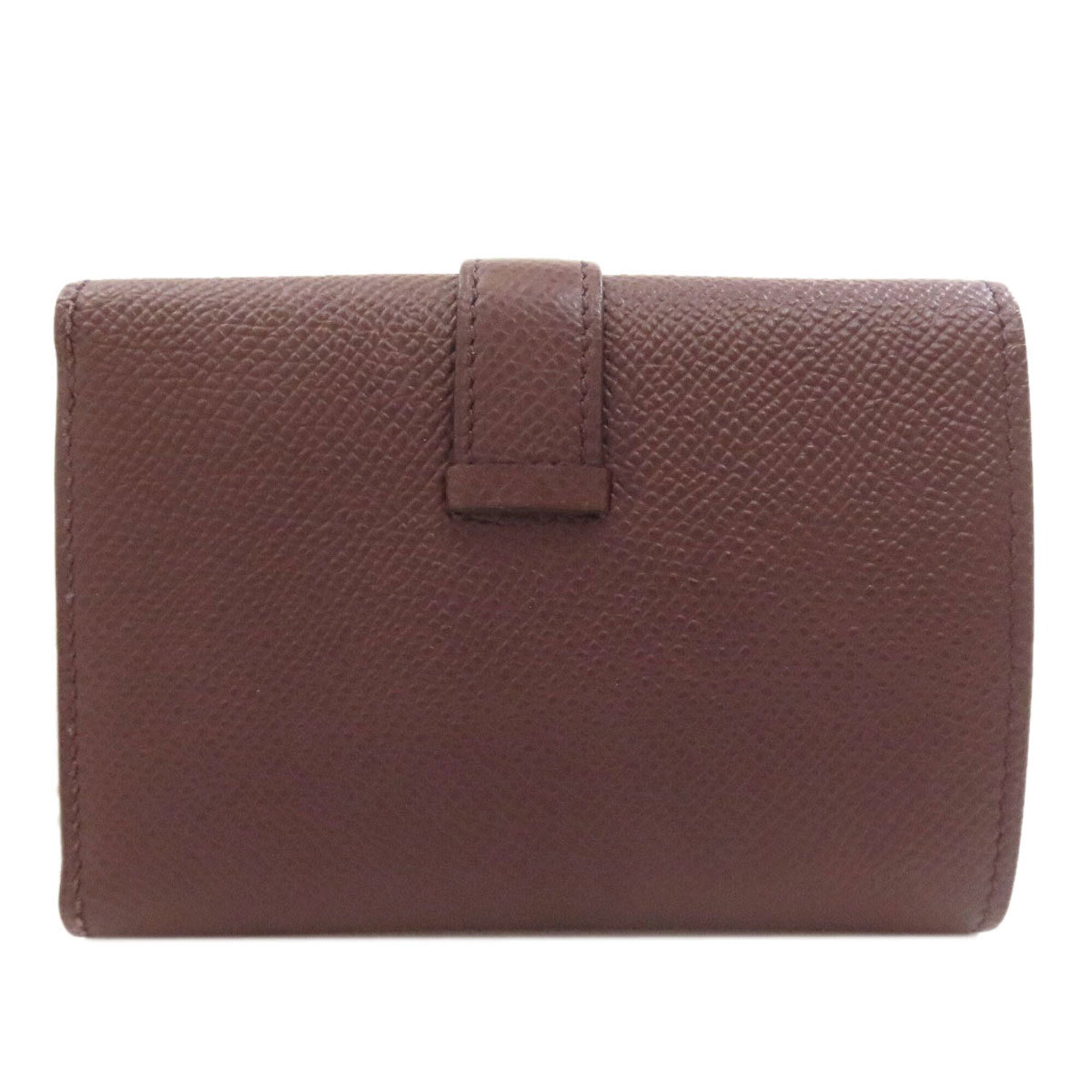 Hermes Bordeaux Epsom Leather Wallet (Bi-Fold) (Pre-Owned)
