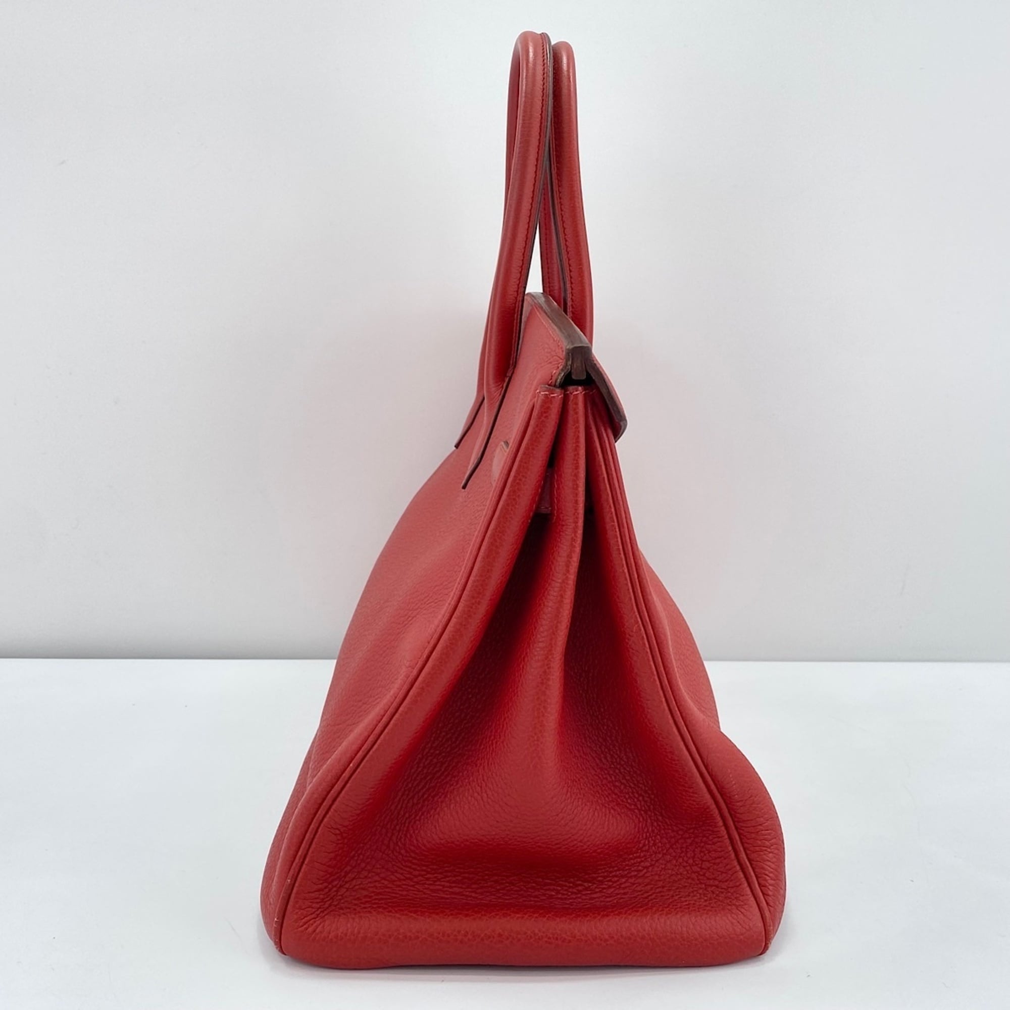 Hermes Birkin Red Color Handbag (Pre-Owned)
