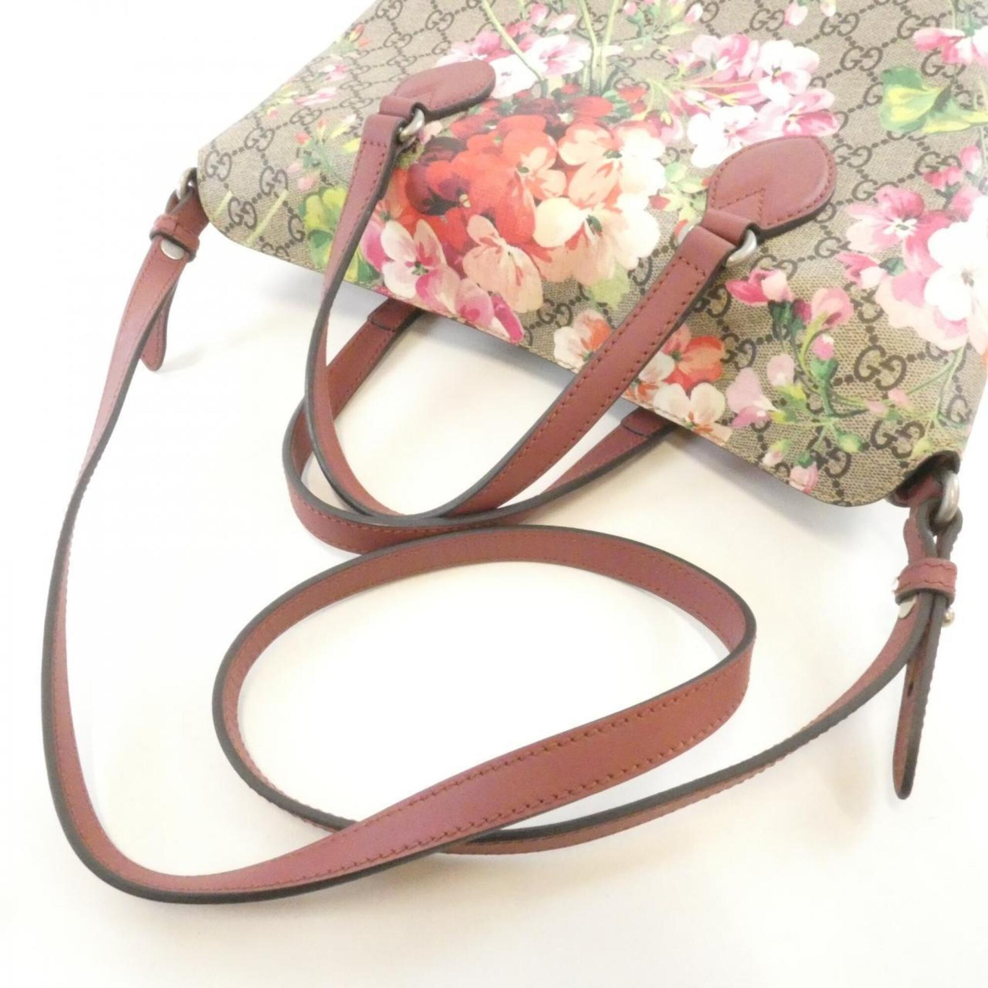 Gucci Beige Gg Supreme Canvas Handbag (Pre-Owned)