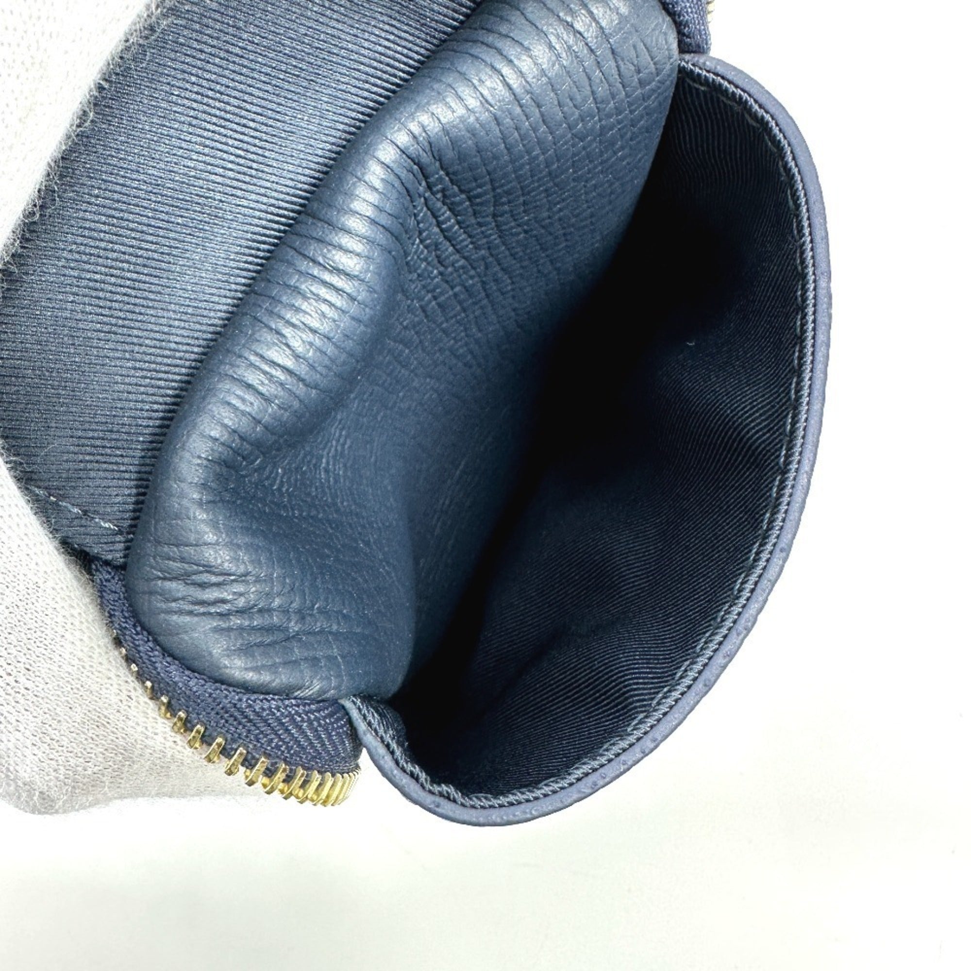 Louis Vuitton Blue Denim Leather Pochette Pouch Shoulder Bag (Pre-Owned)