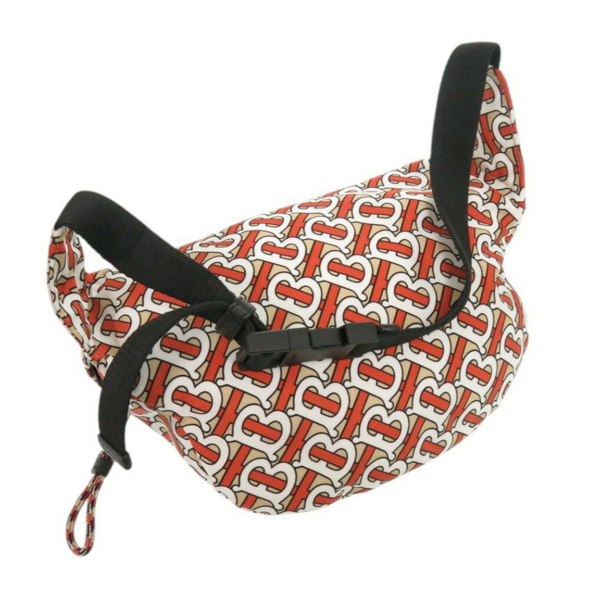 Burberry Black Orange Nylon Pouch (Pre-Owned)