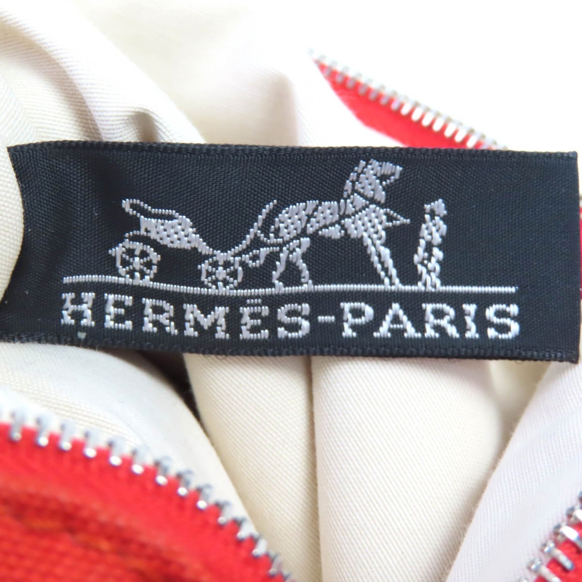 Hermes Orange Cotton 100% Pouch (Pre-Owned)