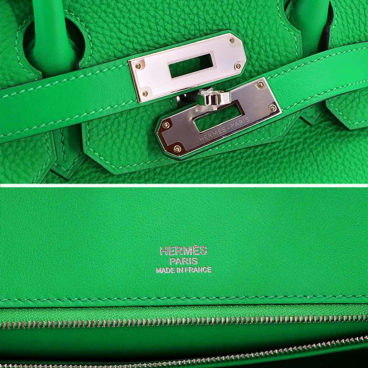 Hermes Birkin Bambou Togo Leather Handbag (Pre-Owned)