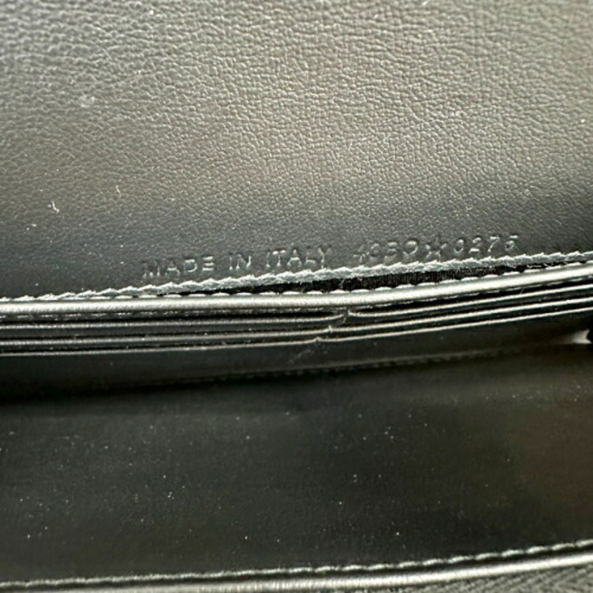 Dior Homme Black Leather Long Wallet (Bi-Fold) (Pre-Owned)