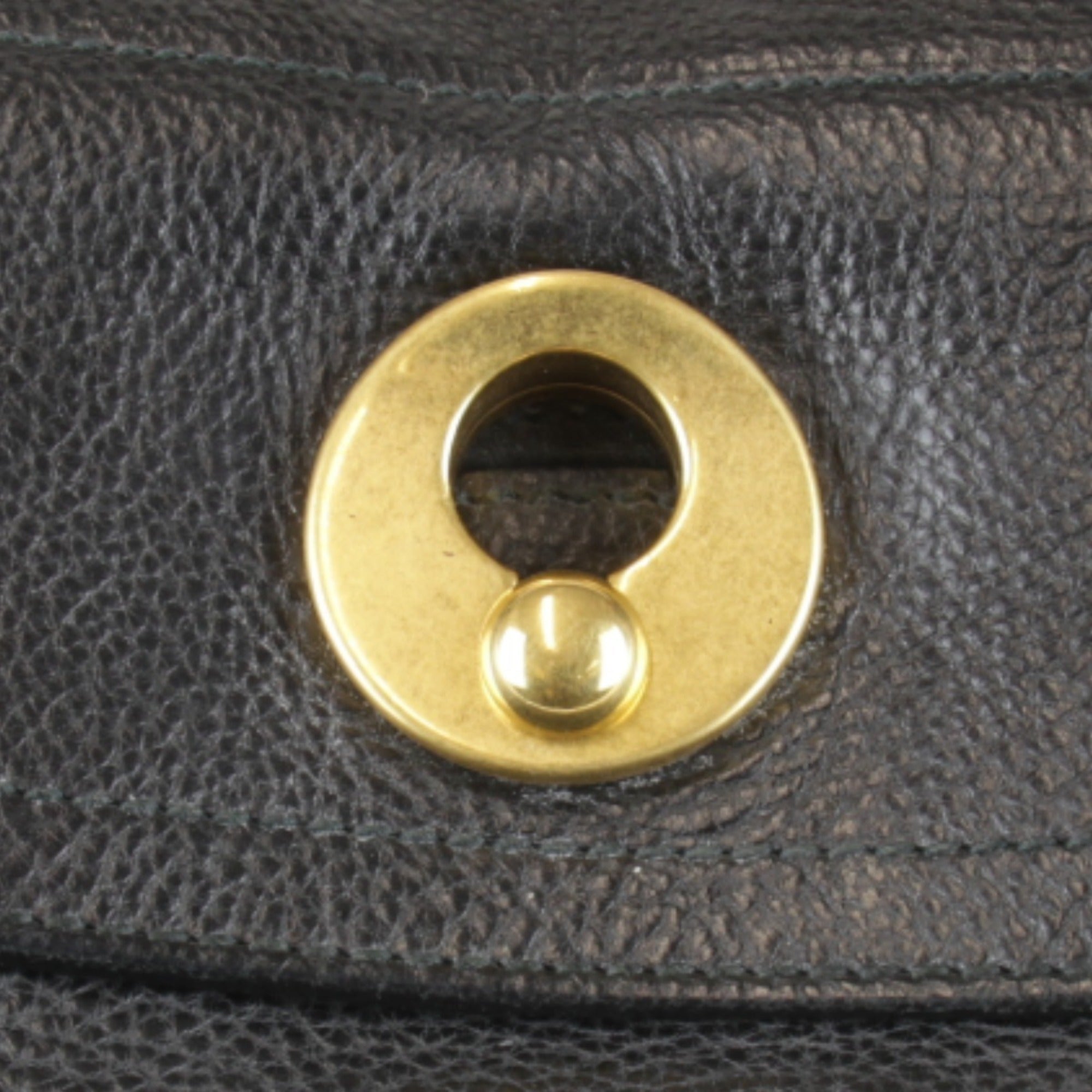 Yves Saint Laurent Black White Leather Handbag (Pre-Owned)