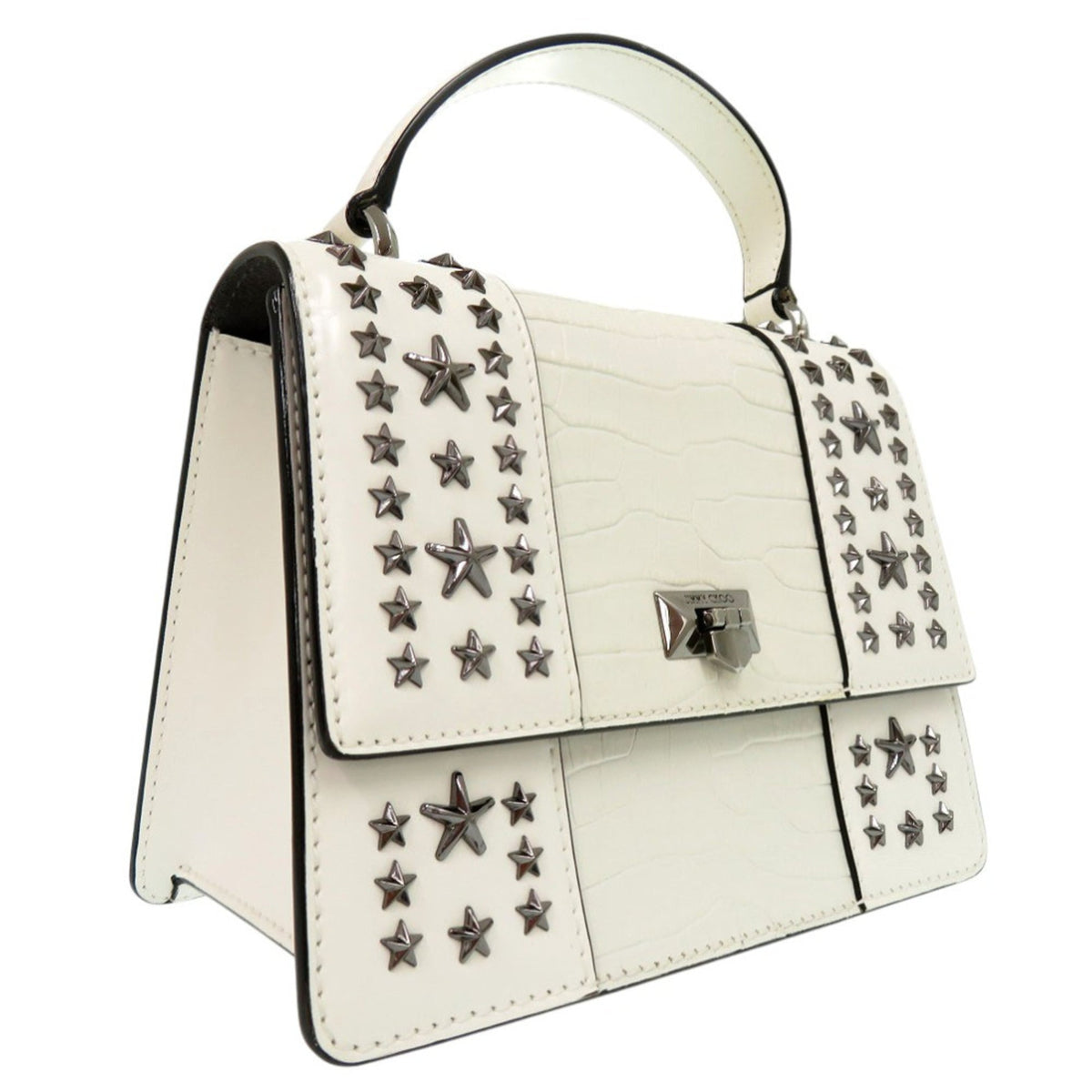 Jimmy Choo White Handbag Shoulder Bag (Pre-Owned)