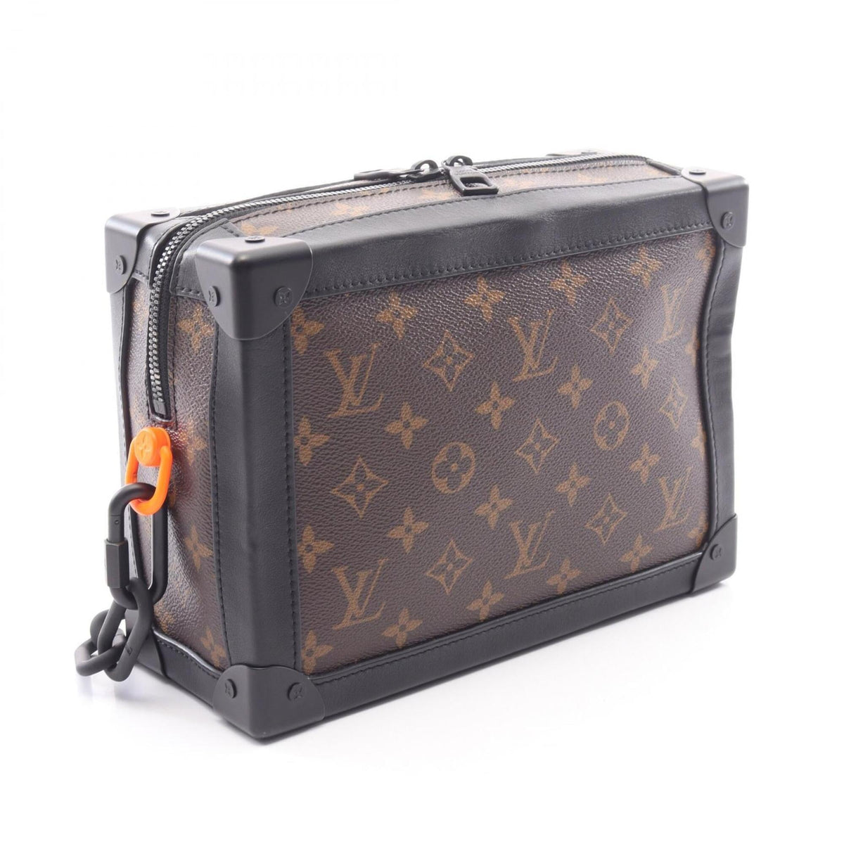 Louis Vuitton Brown Coated Canvas Leather Handbag Shoulder Bag (Pre-Owned)