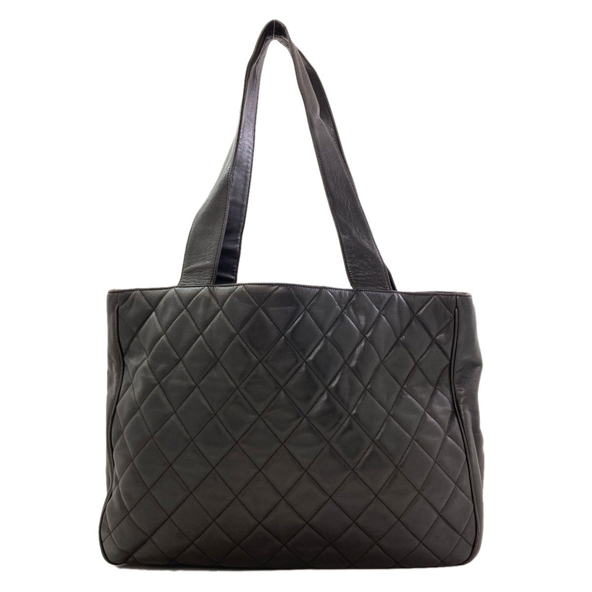 Chanel Black Leather Tote Bag (Pre-Owned)