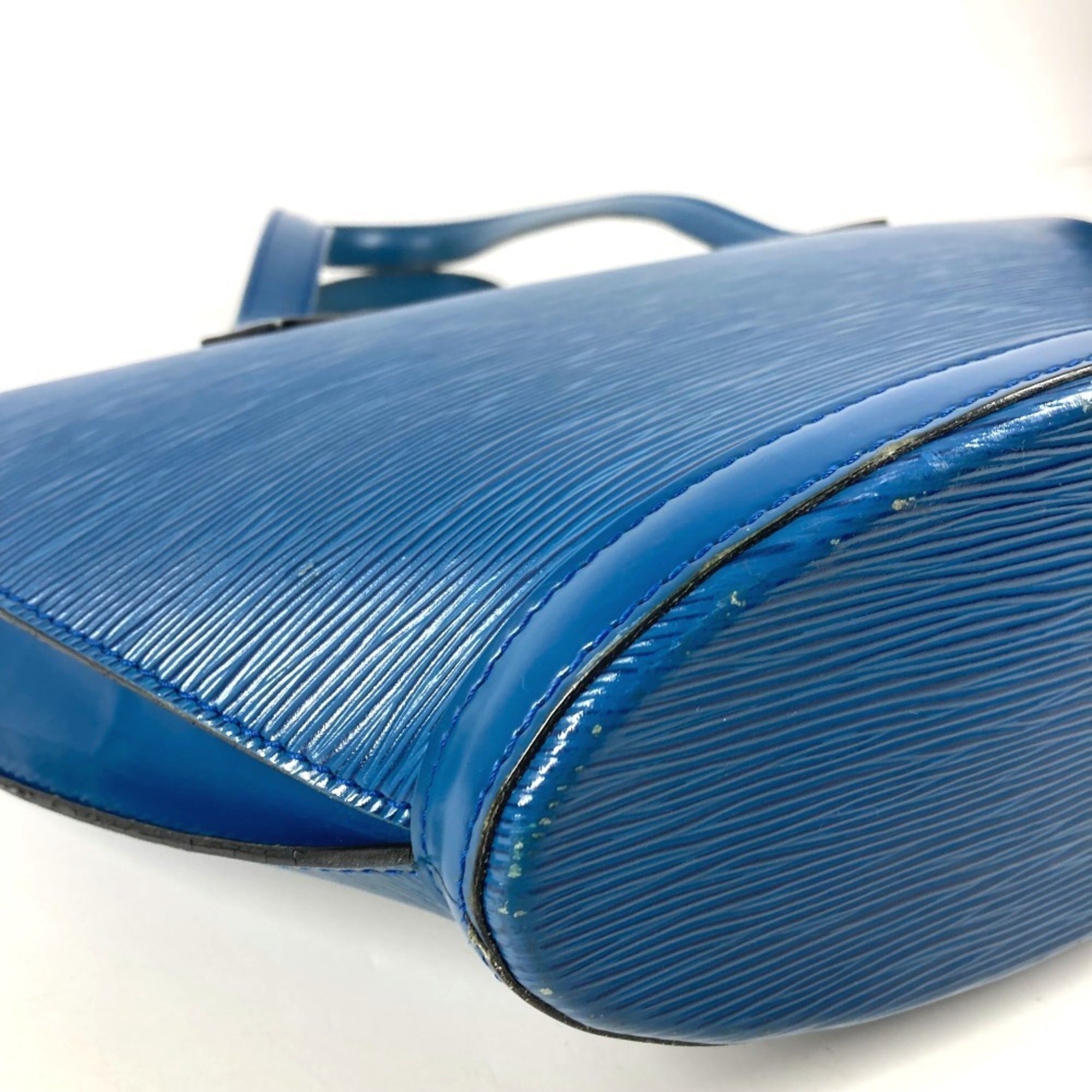 Louis Vuitton Blue Toledo Blue Epi Leather Shoulder Bag Tote Bag (Pre-Owned)