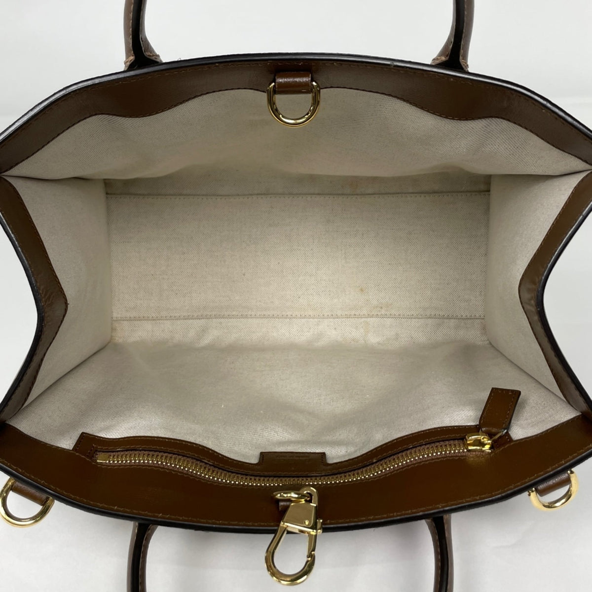 Gucci Brown Gg Supreme Leather Handbag (Pre-Owned)