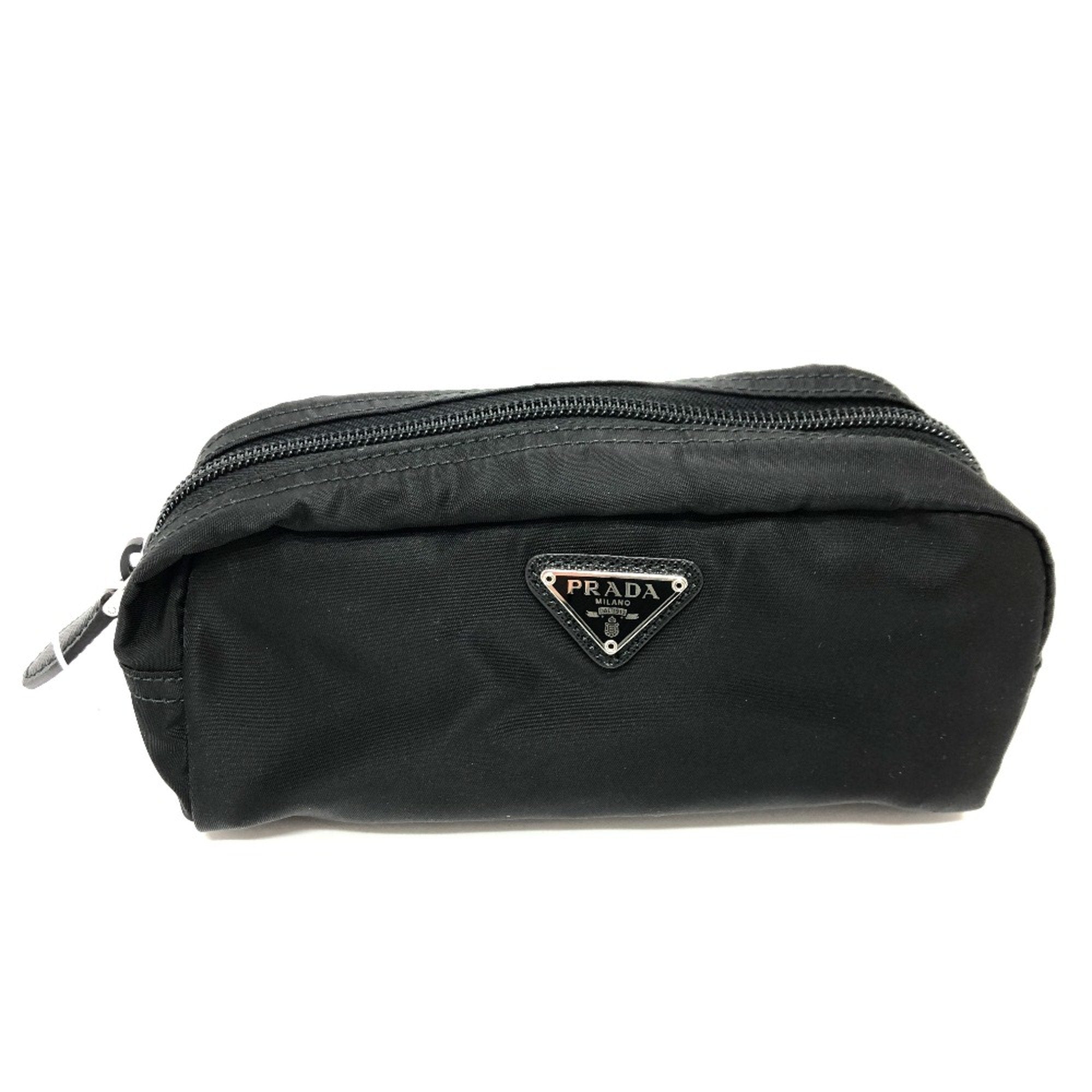 Prada Black Cloth Pouch (Pre-Owned)
