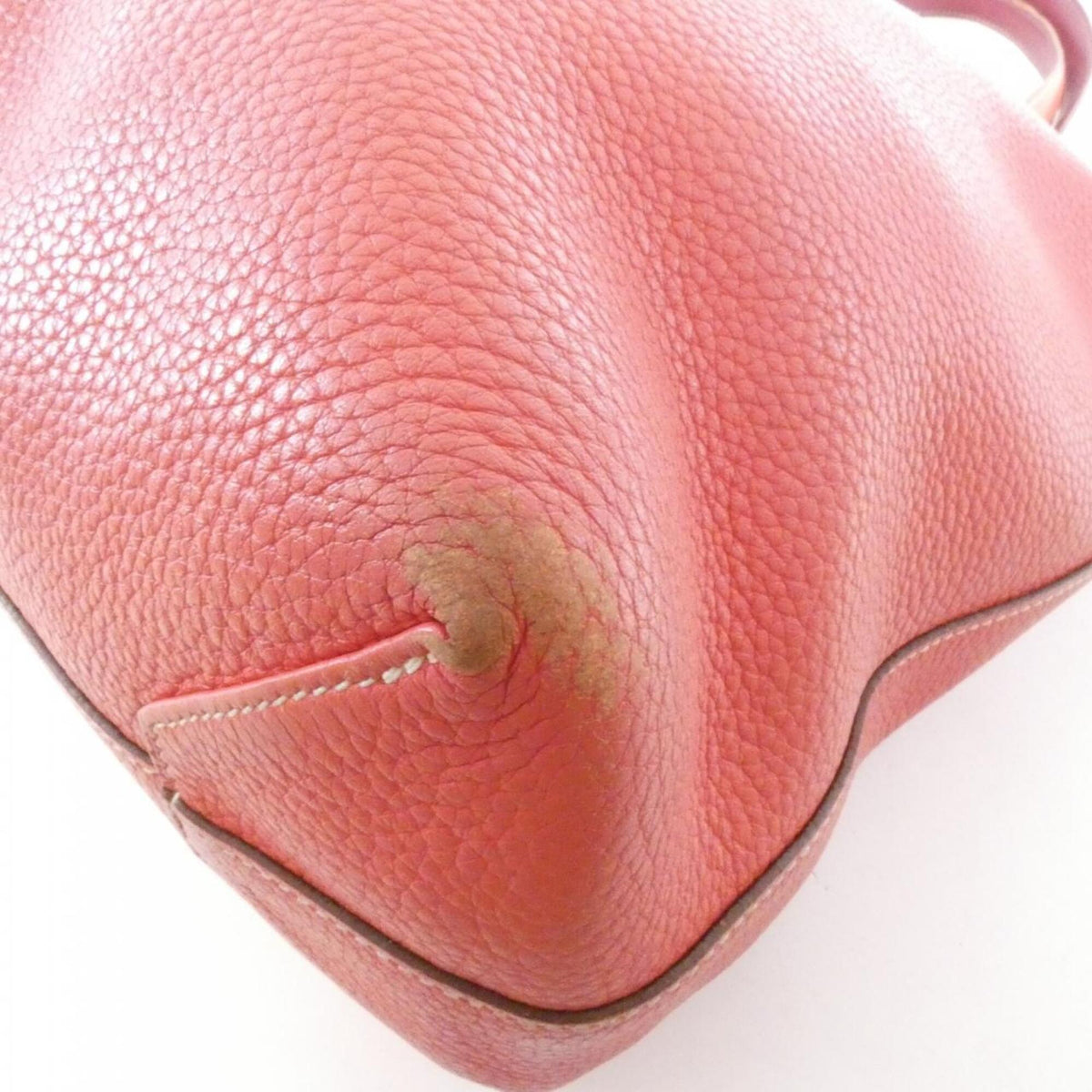 Hermes Bougainvillier Red Color Taurillon Clemence Leather Handbag (Pre-Owned)