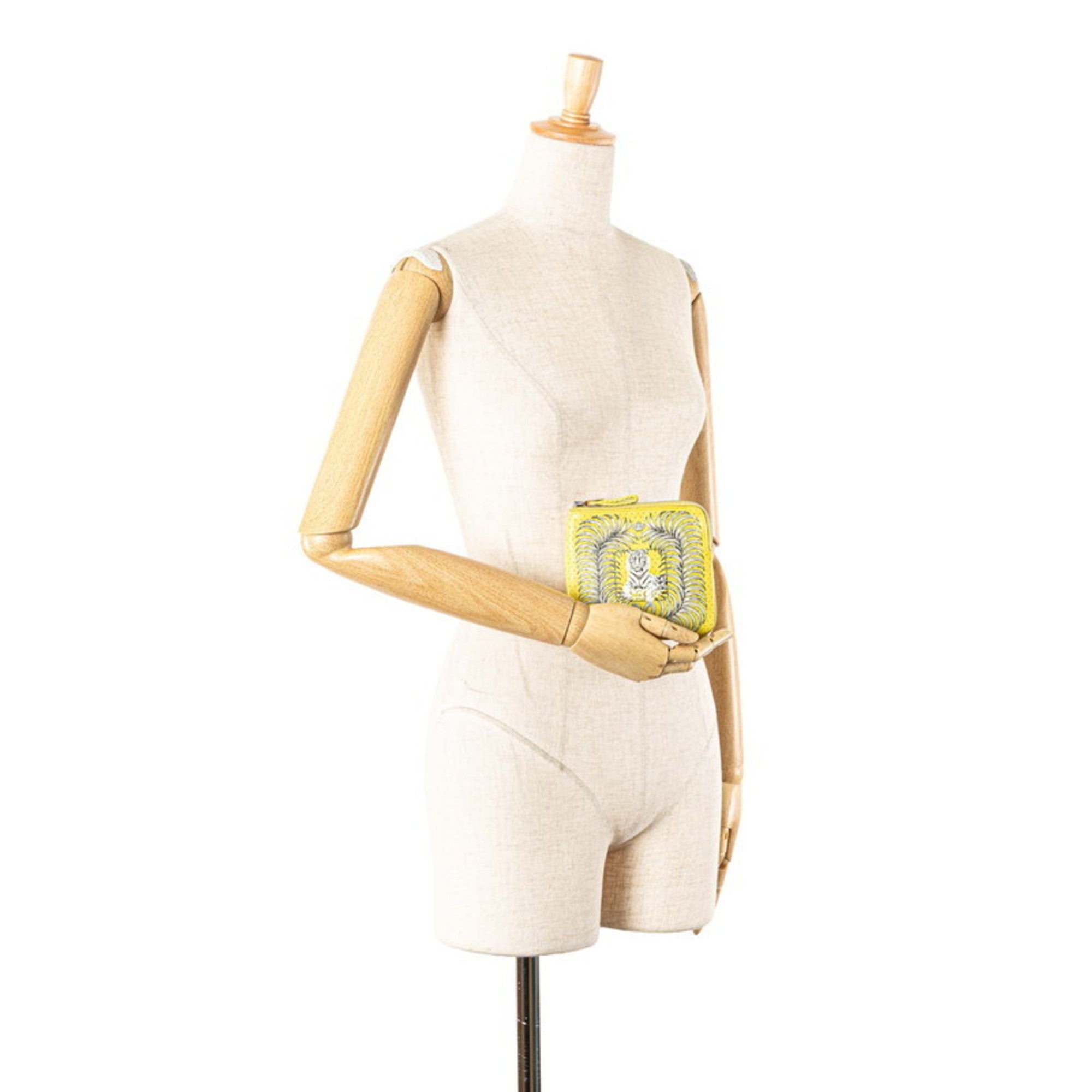 Hermes Multi-Color Yellow Swift Leather Pouch (Pre-Owned)