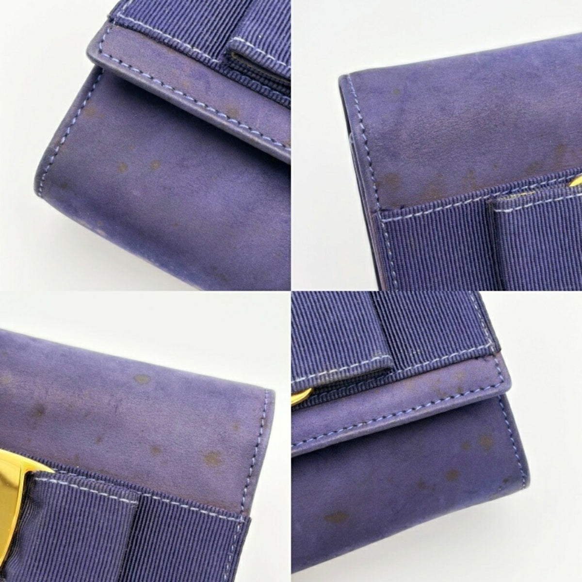 Salvatore Ferragamo Purple Suede Shoulder Bag (Pre-Owned)