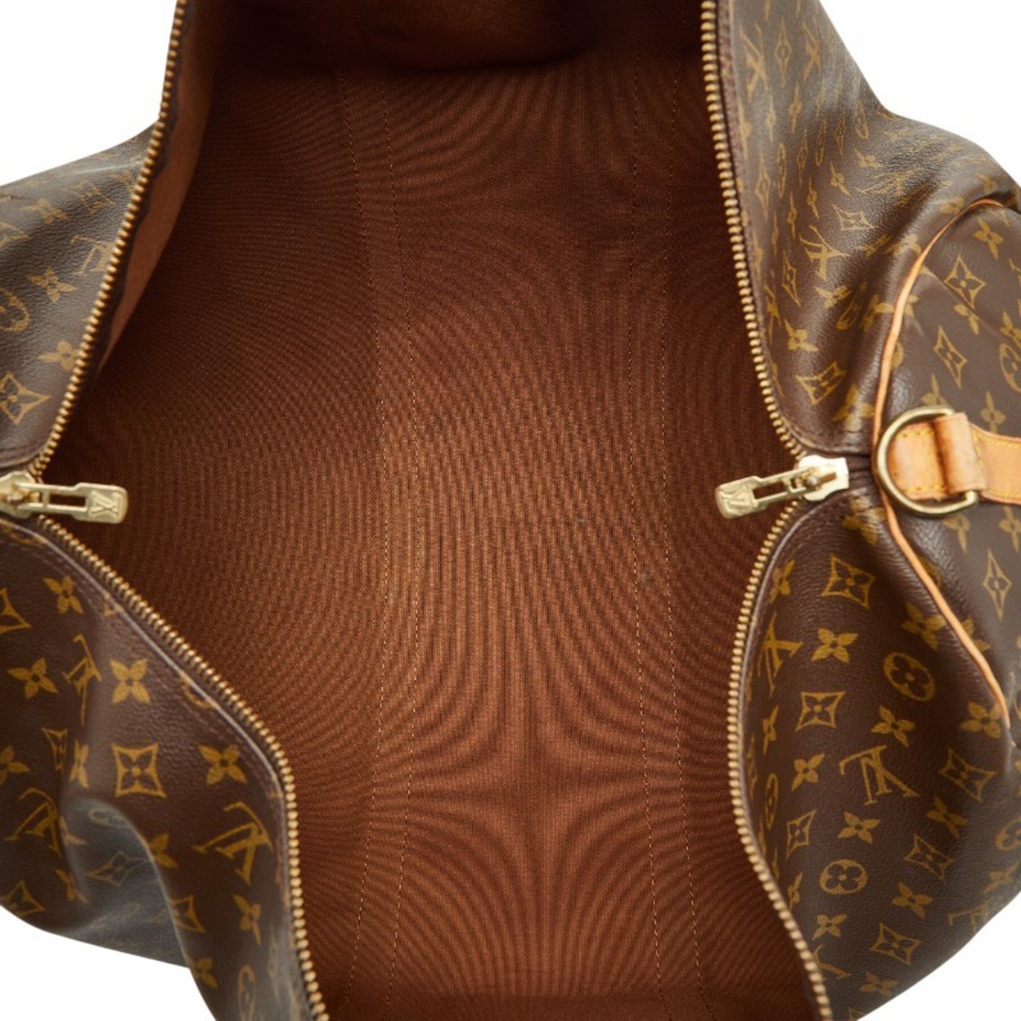 Louis Vuitton Brown Pvc Leather Boston Bag Shoulder Bag (Pre-Owned)