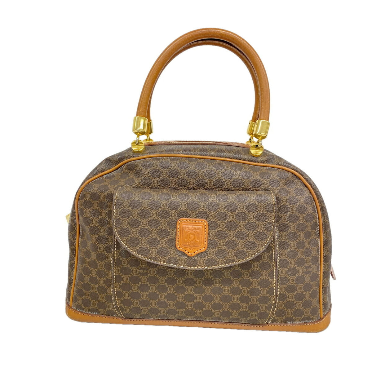 Celine Brown Pvc Handbag (Pre-Owned)