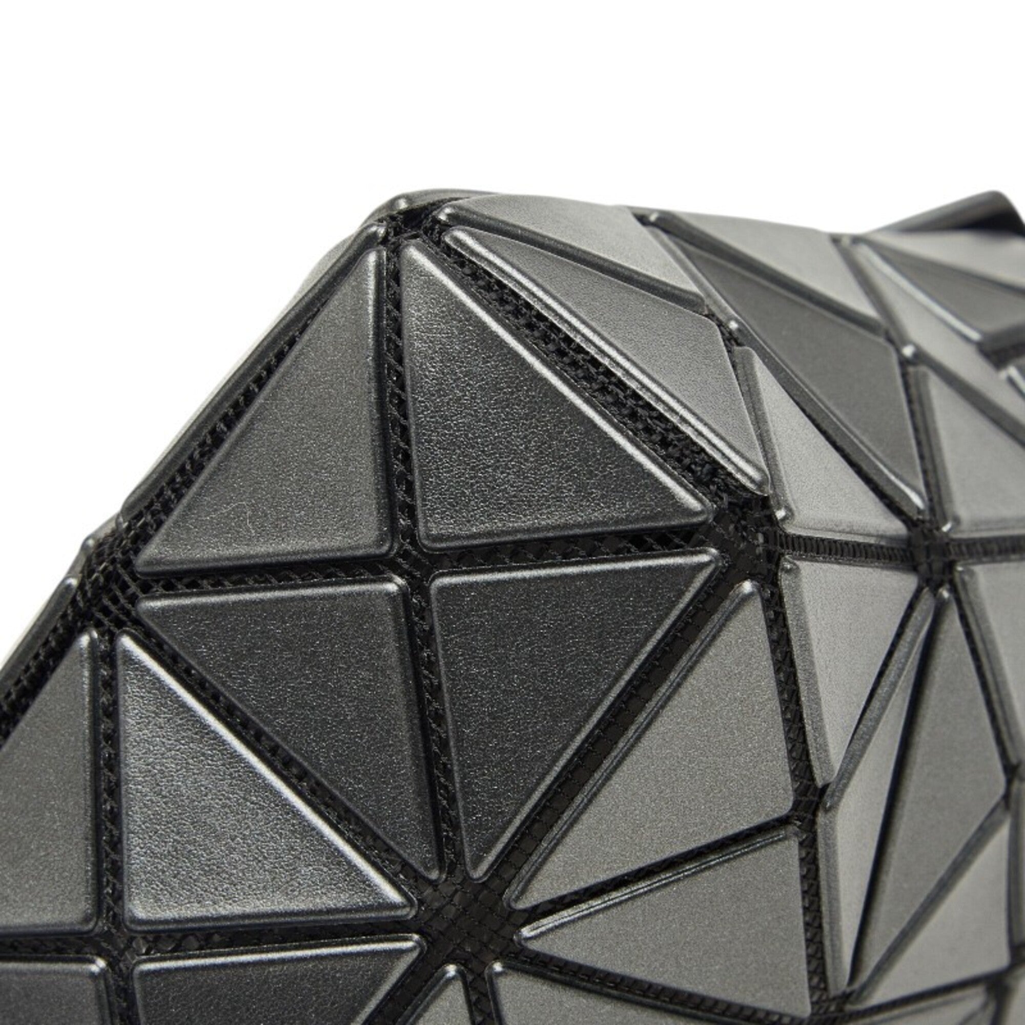Issey Miyake Black Gray Pvc Handbag (Pre-Owned)