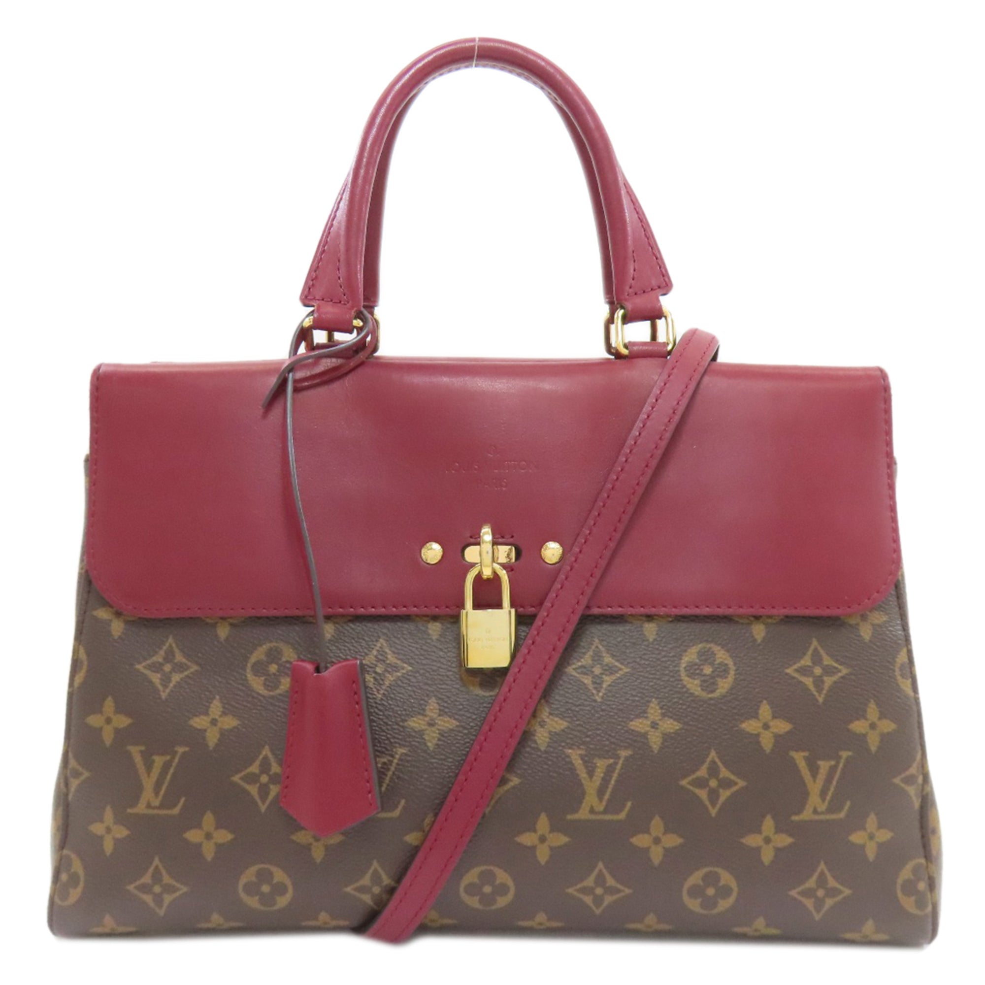 Louis Vuitton Bordeaux Brown Monogram Handbag (Pre-Owned)