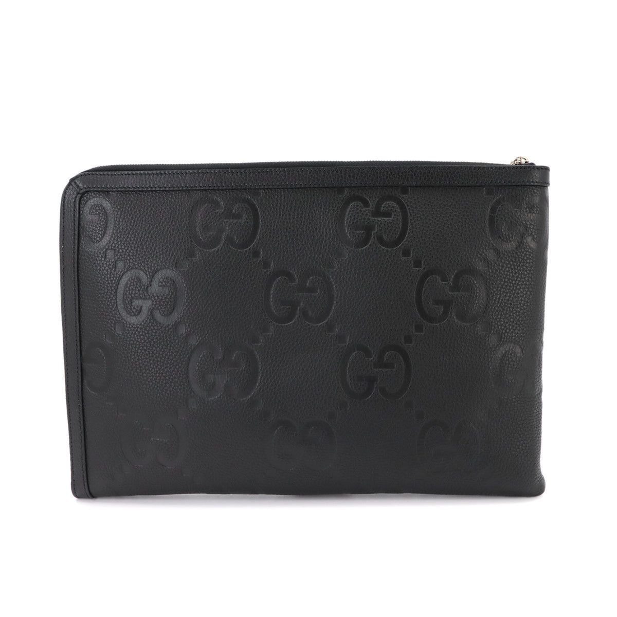 Gucci Black Leather Clutch Bag Document Case (Pre-Owned)